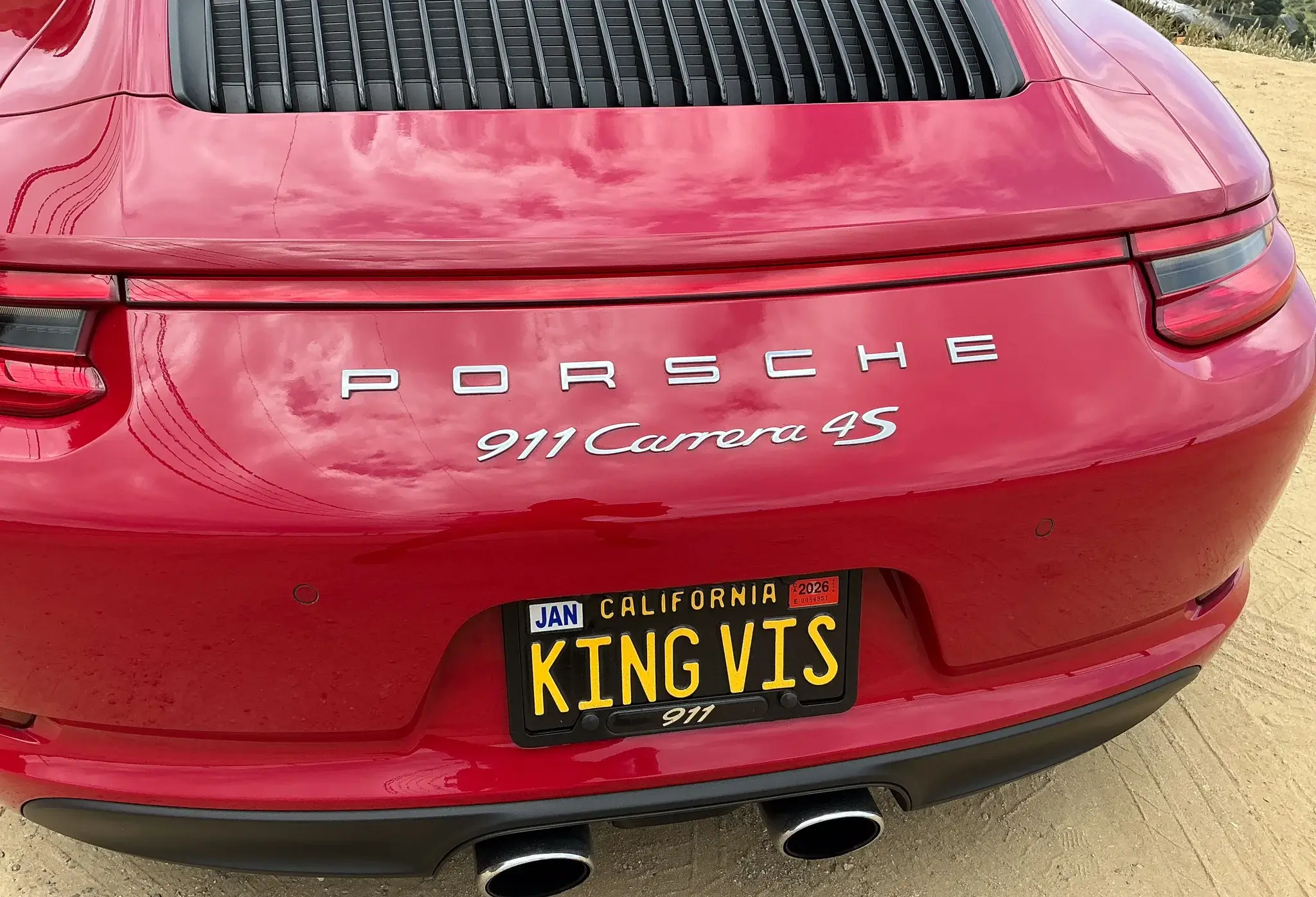 2018 Porsche 911 Carrera 4S Coupe in Carmine Red