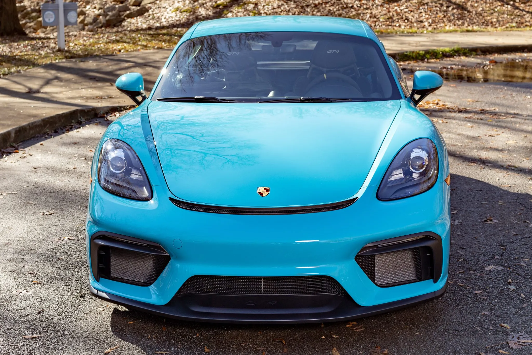 2020 Porsche 718 Cayman GT4 in Miami Blue