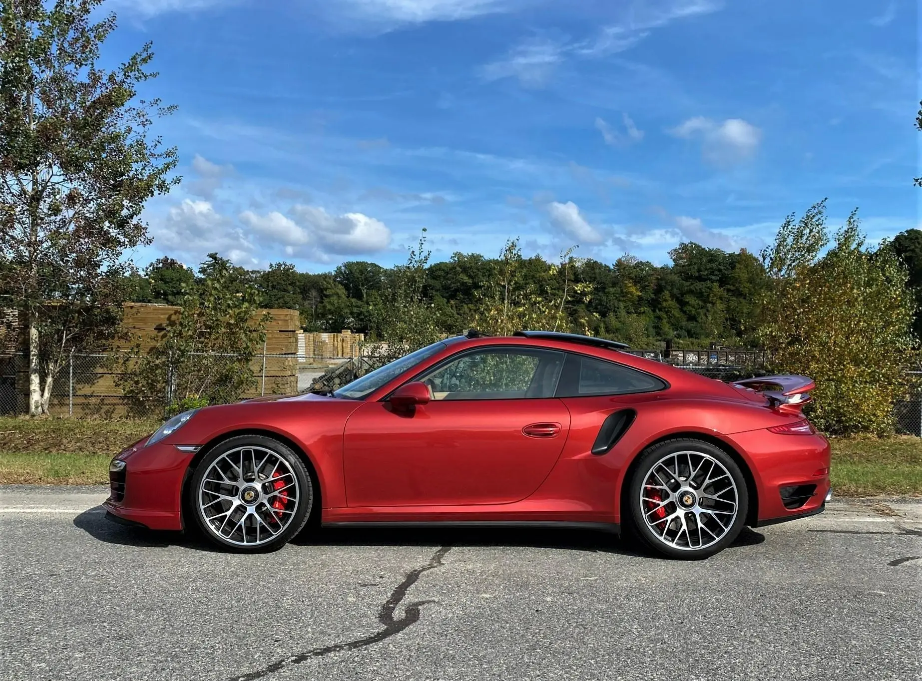2014 Porsche 911 Turbo Coupe in Amaranth Red Metallic