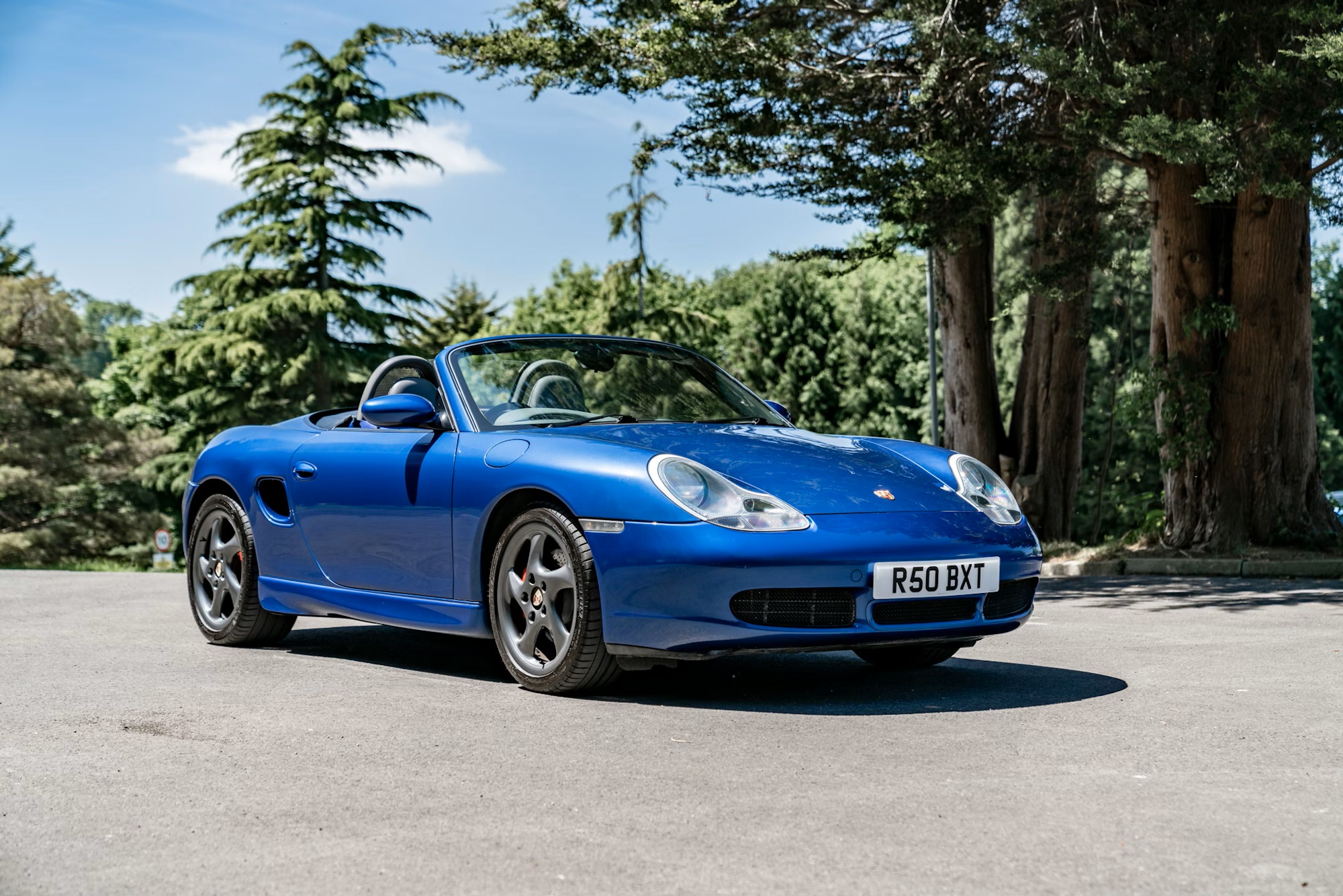 2002 Porsche Boxster S in Cobalt Blue Metallic