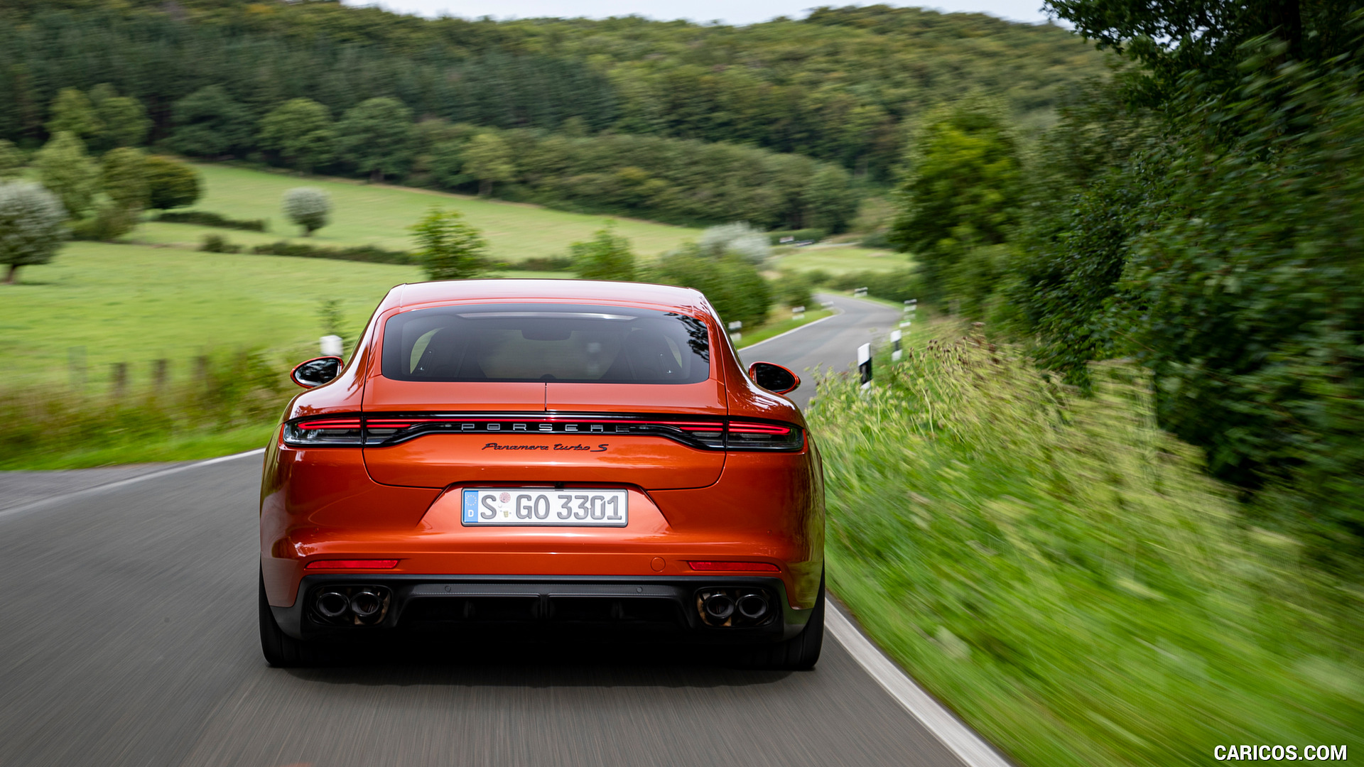 2021 Porsche Panamera Turbo S in Papaya Metallic
