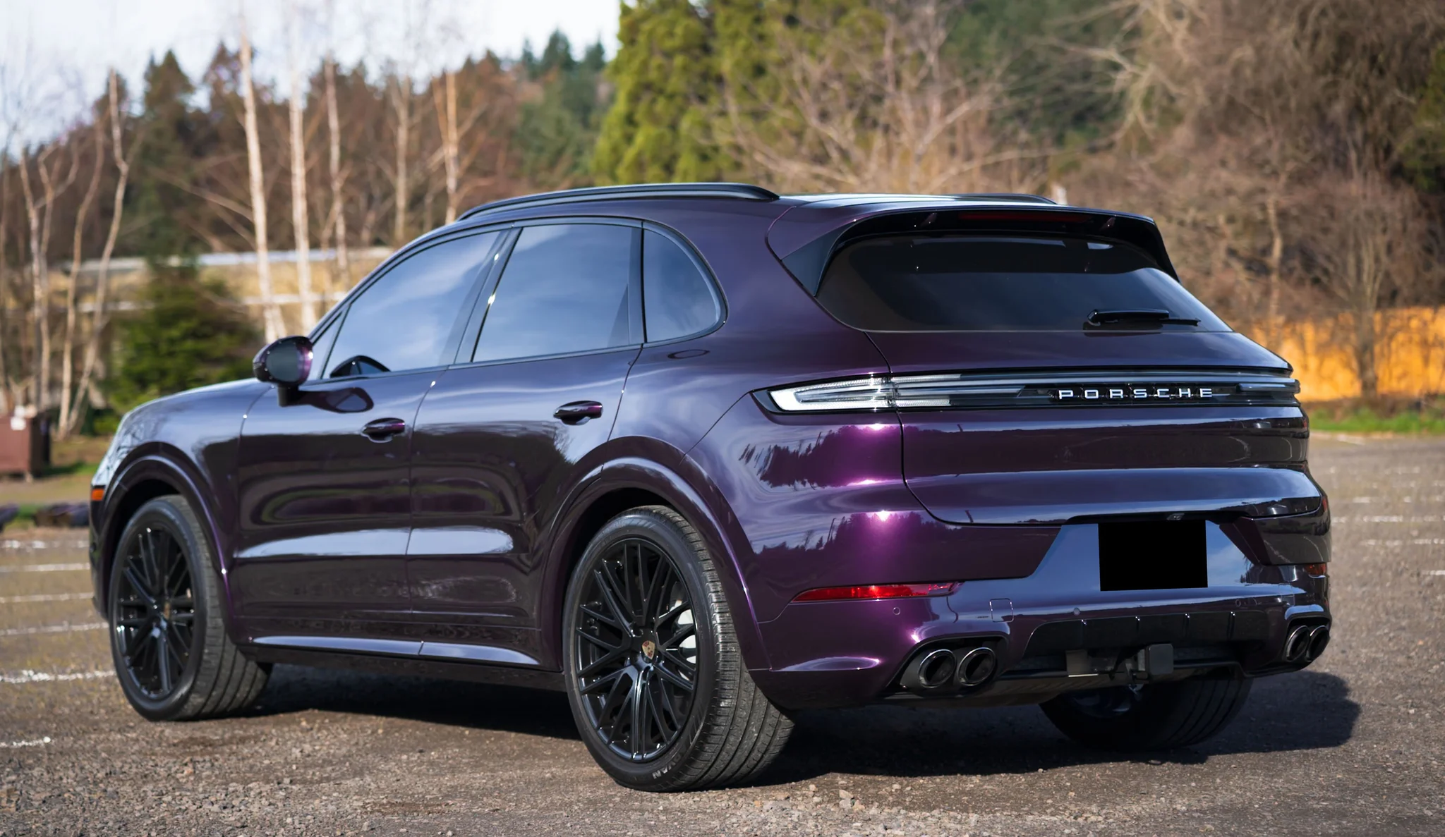 2024 Porsche Cayenne S in Merlin Purple Metallic