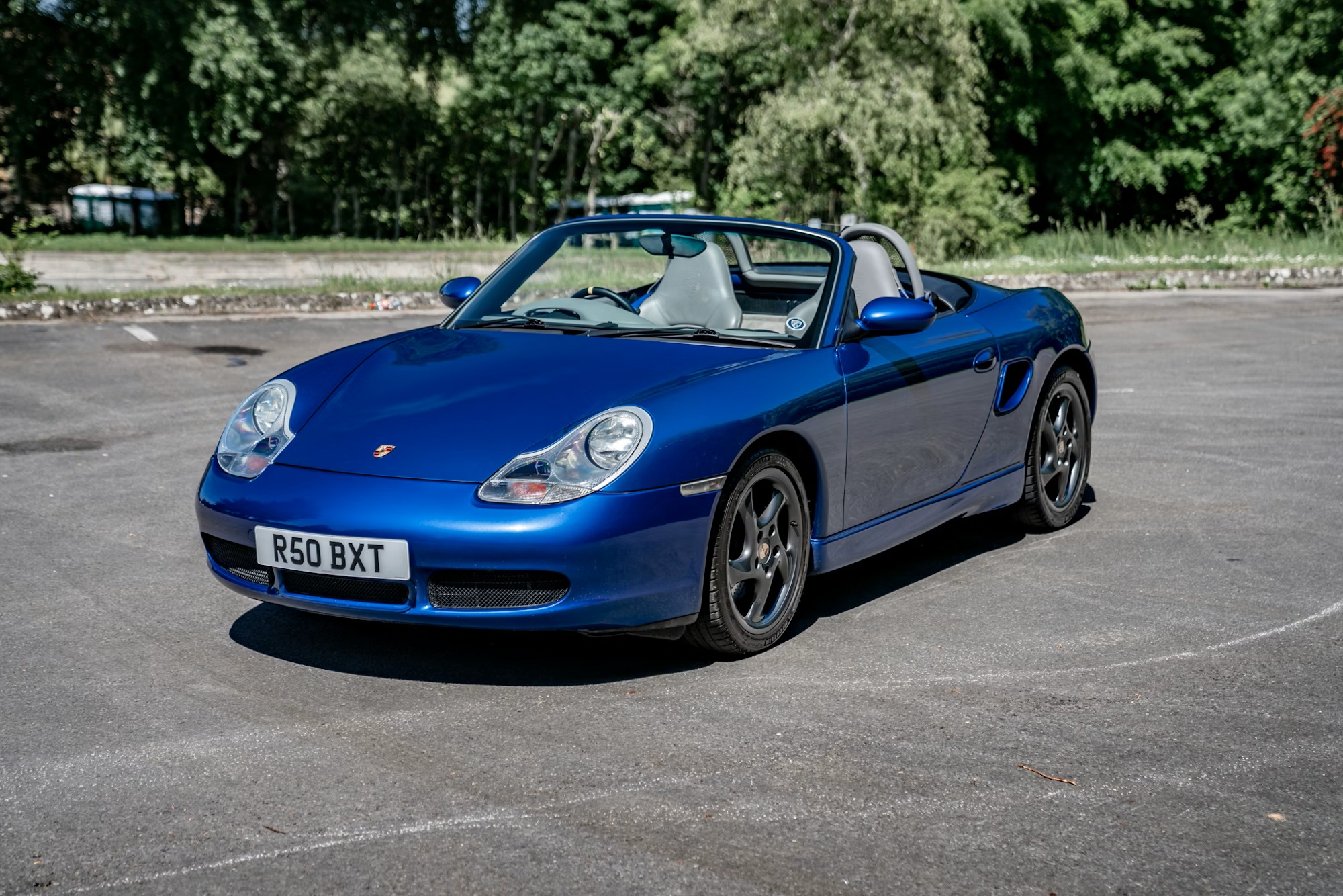 2002 Porsche Boxster S in Cobalt Blue Metallic