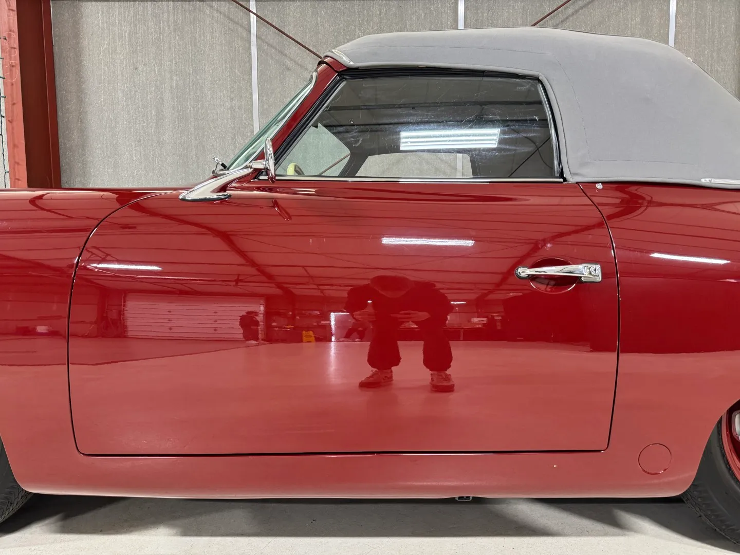 1953 Porsche 356 Pre-A Cabriolet in Strawberry Red