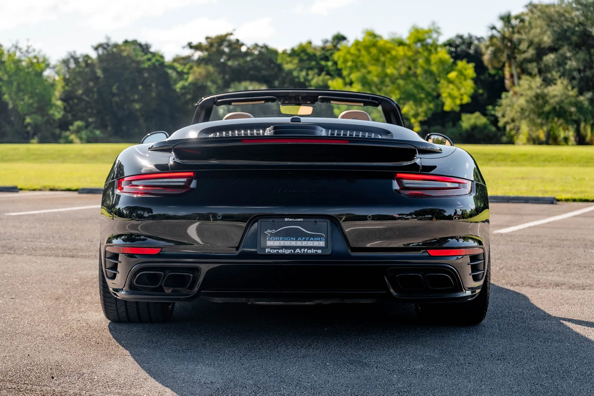 2019 Porsche 911 Turbo S Cabriolet in Jet Black Metallic
