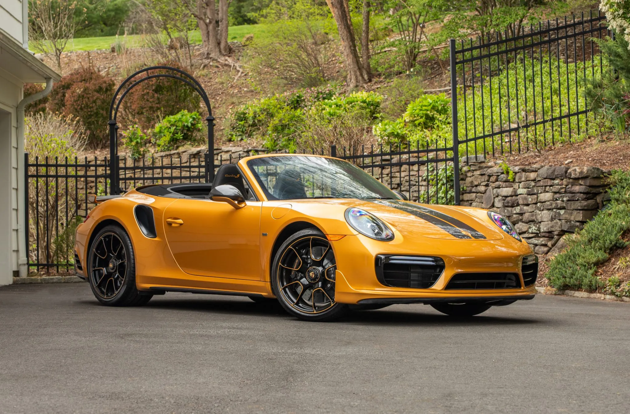 2019 Porsche 911 Turbo S Cabriolet Exclusive in Saffron Yellow Metallic