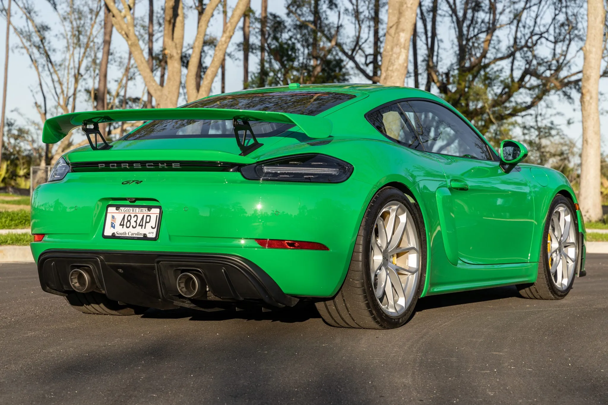 2021 Porsche 718 Cayman GT4 in Python Green