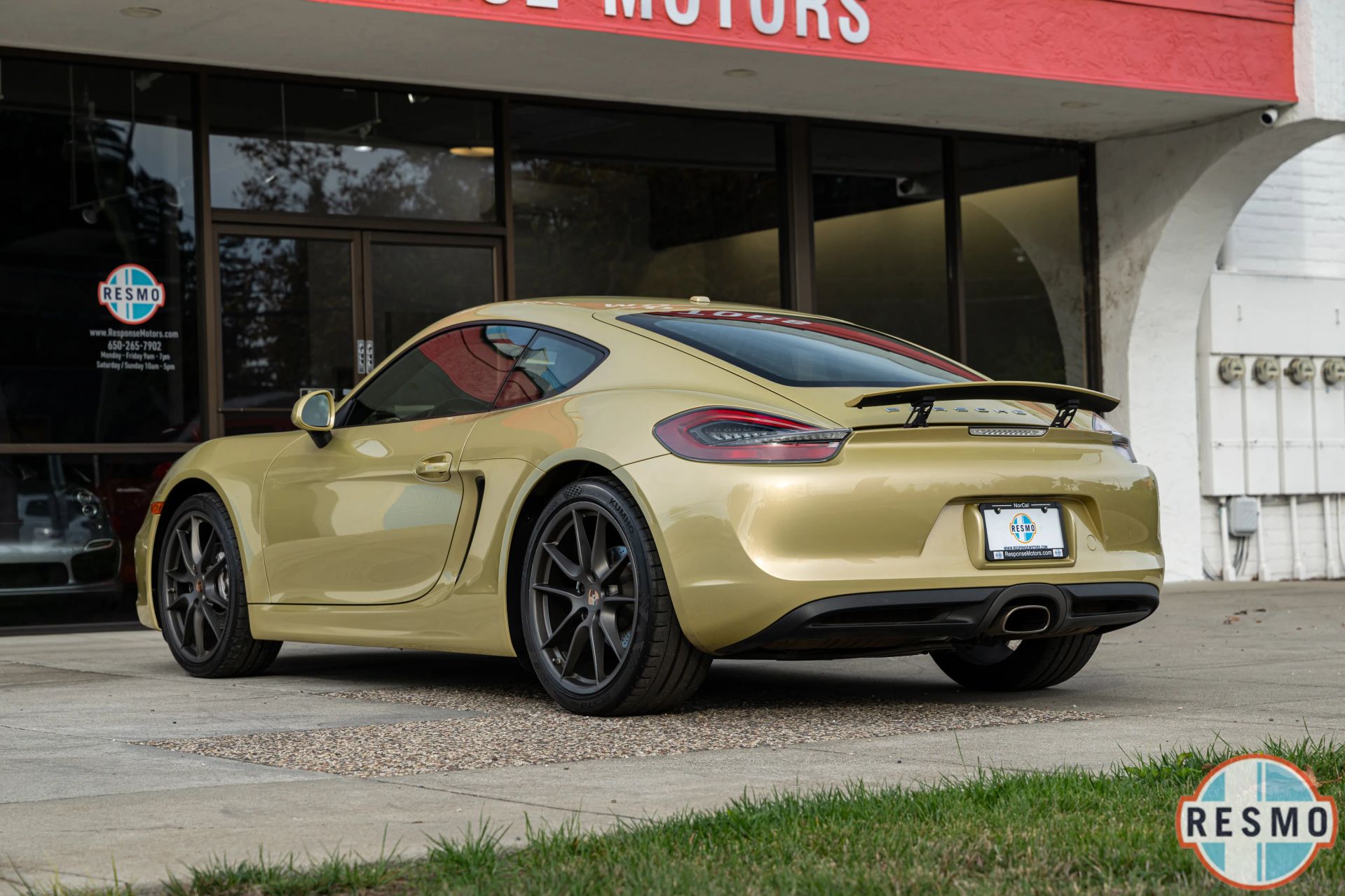 2015 Porsche Cayman Coupe in Lime Gold Metallic