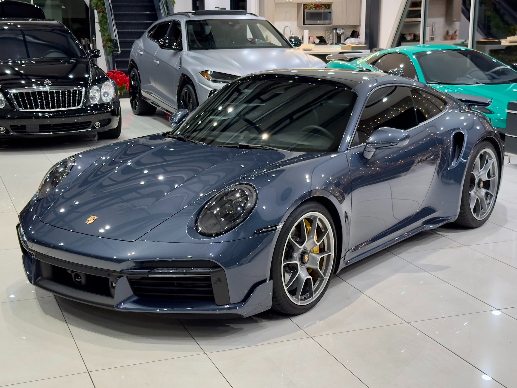 2022 Porsche 911 Turbo S Coupe in Yachting Blue Metallic 