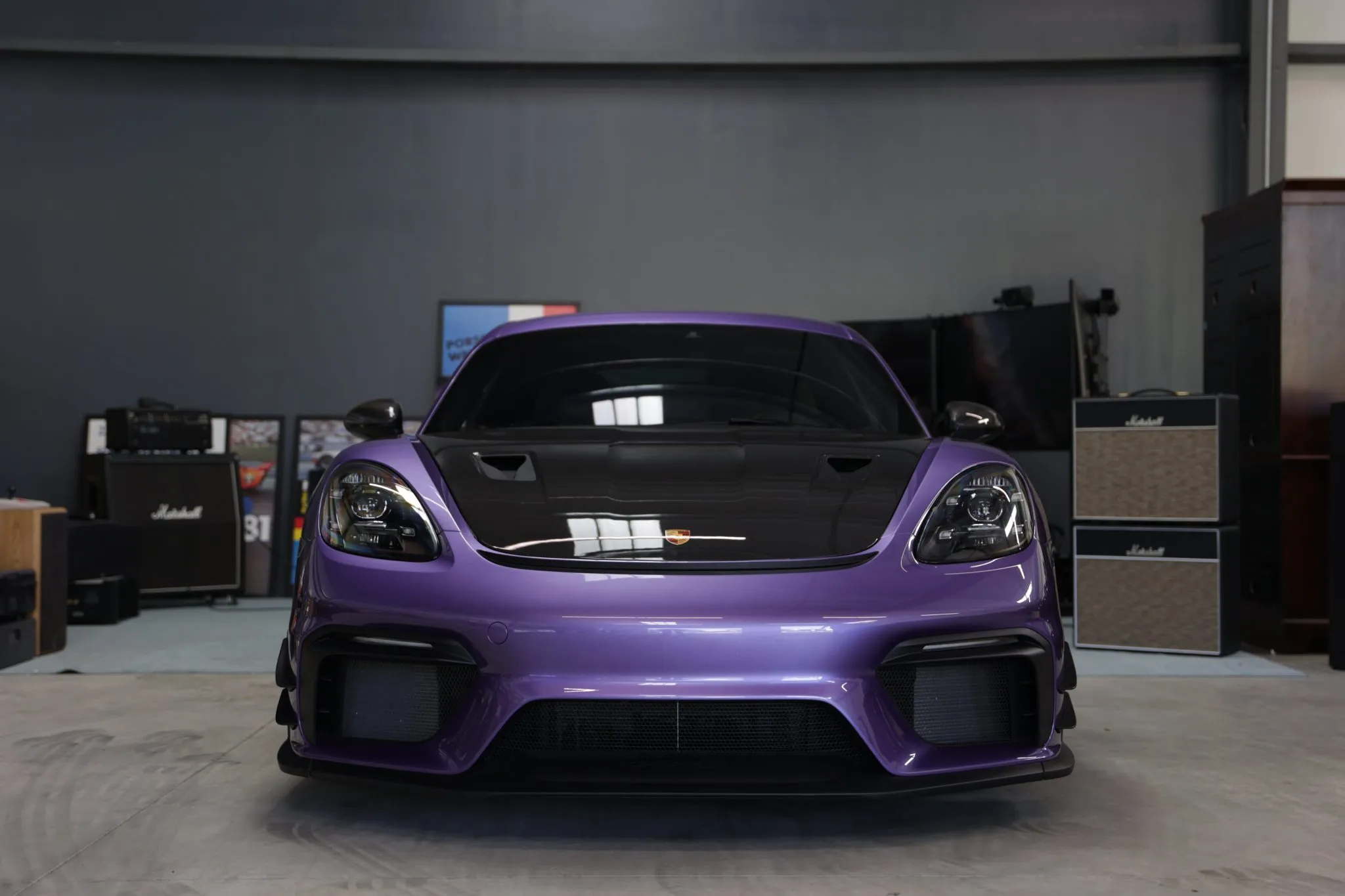 2023 Porsche 718 Cayman GT4 RS In Viola Purple Metallic