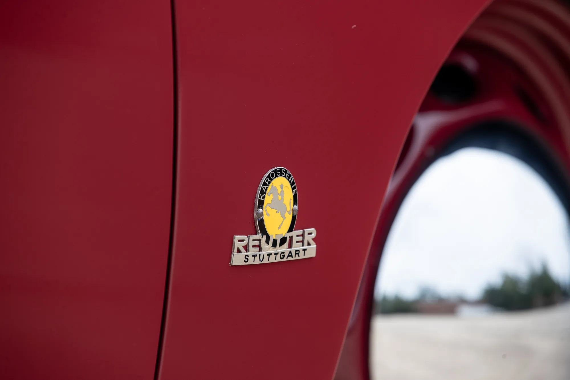 1951 Porsche 356 Pre-A Split-Window Coupe in Maroon