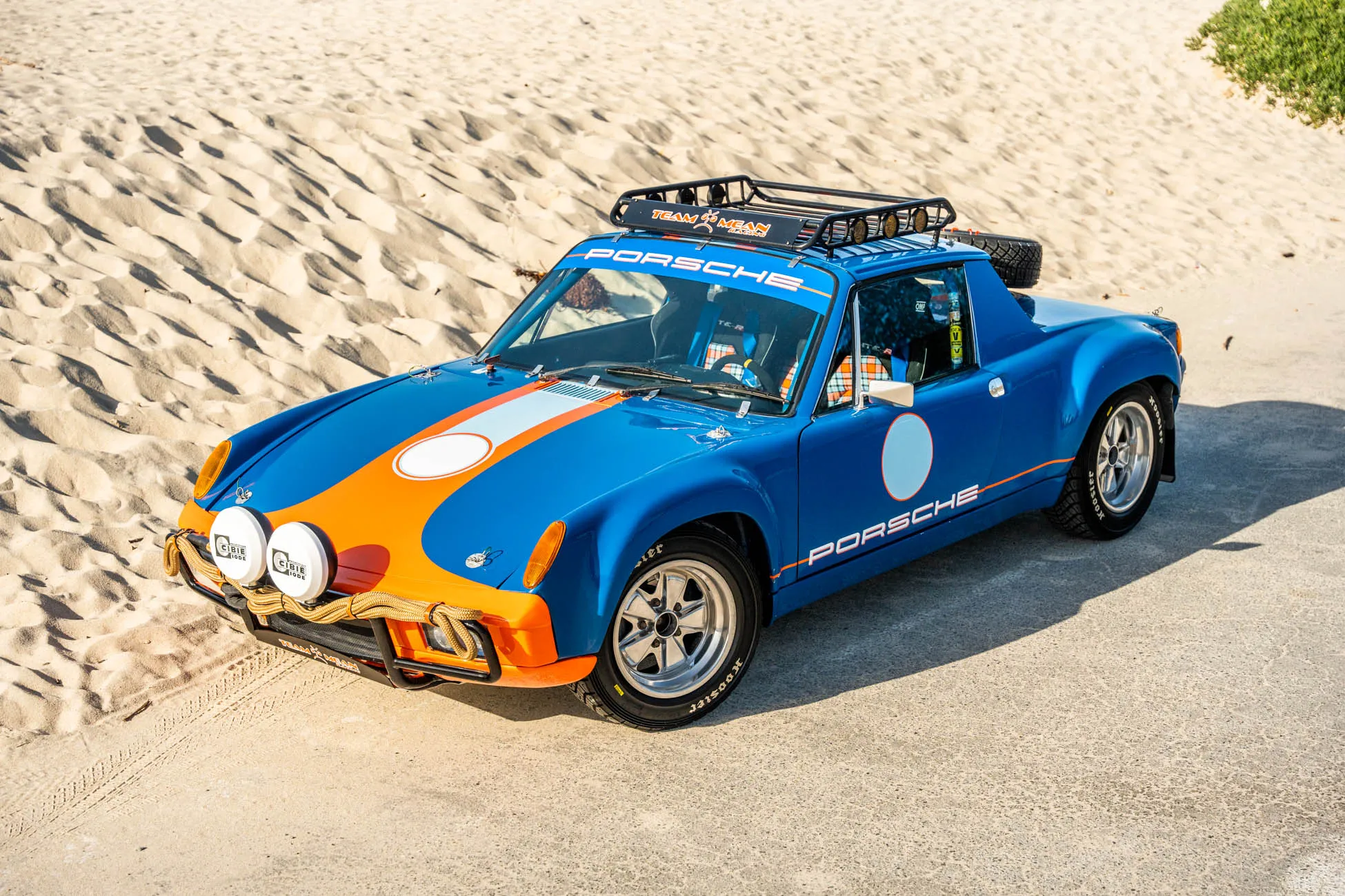 Safari-Style 1975 Porsche 914 2.7L Race Car in Laguna Blue