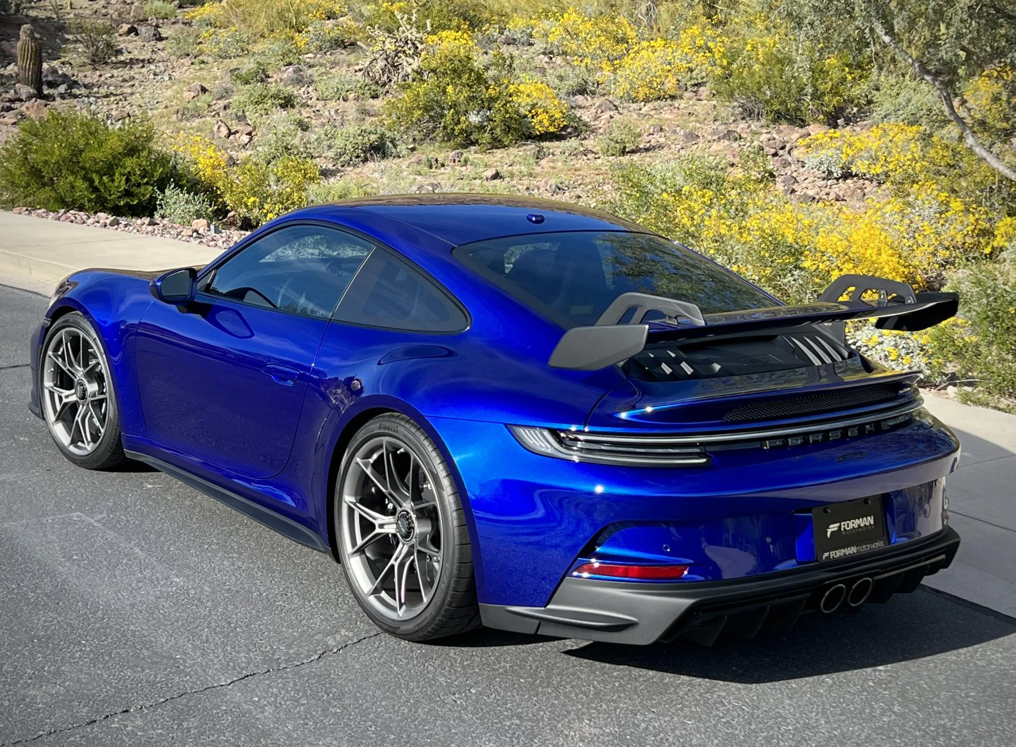 2022 Porsche 911 GT3 in San Marino Blue