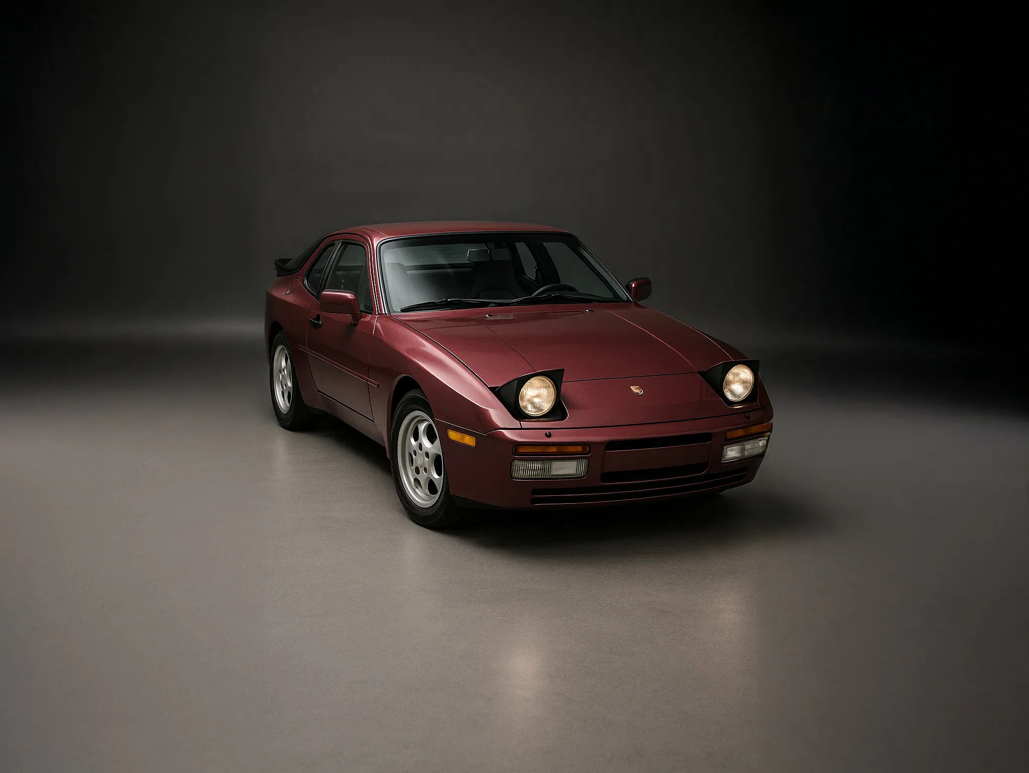 1986 Porsche 944 Turbo in Garnet Red Metallic