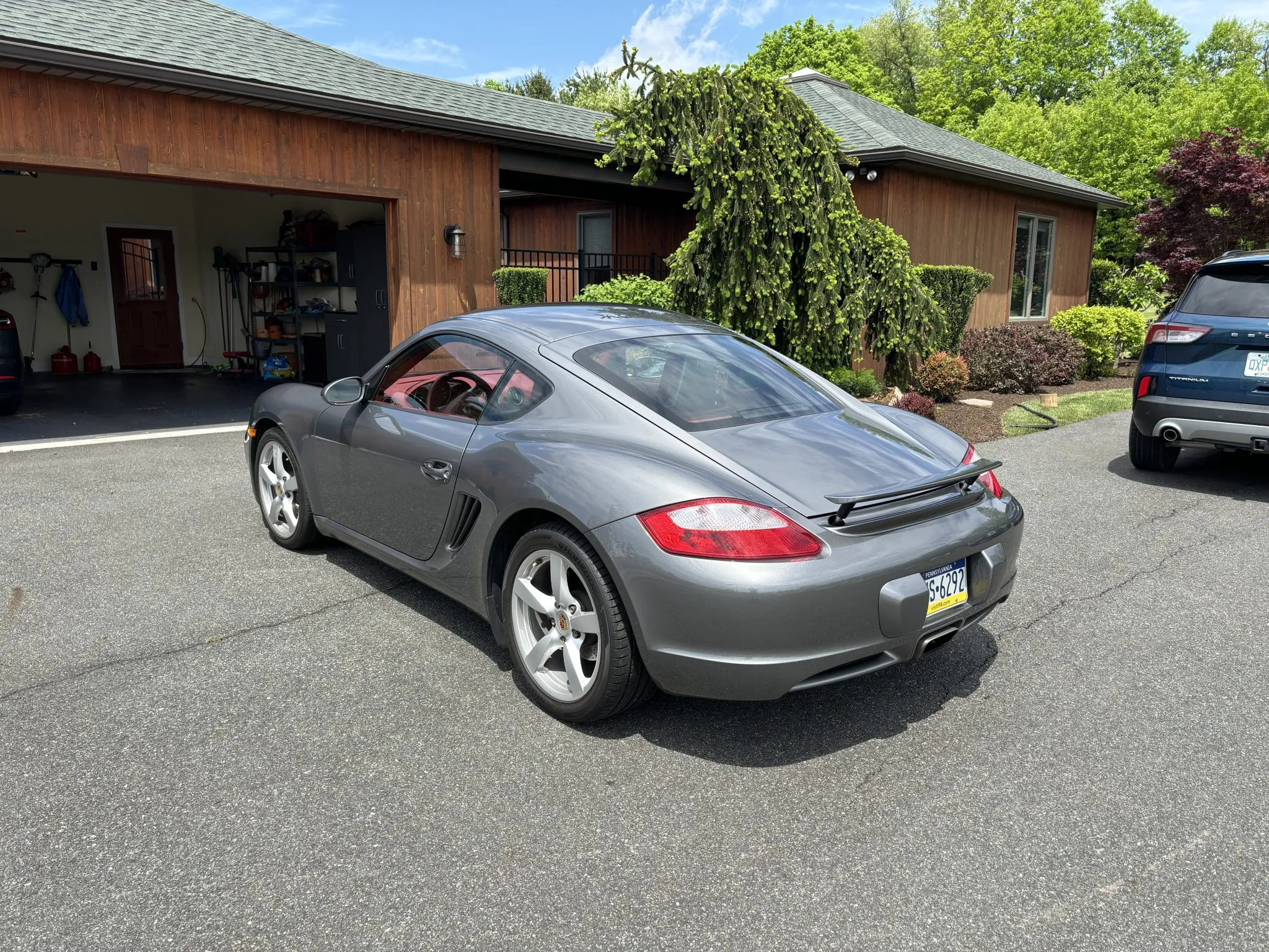 2008 Porsche Cayman in Meteor Grey Metallic