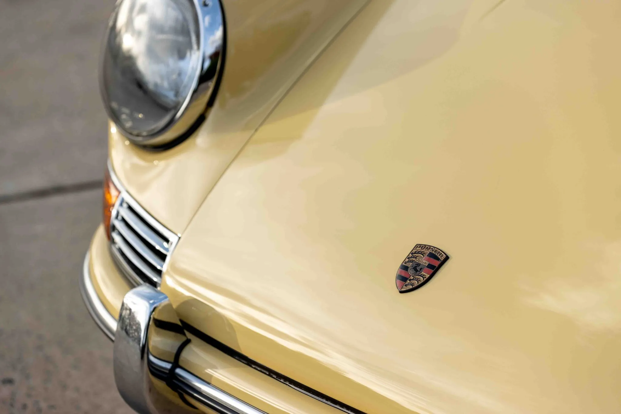 1966 Porsche 911 Coupe in Champagne Yellow