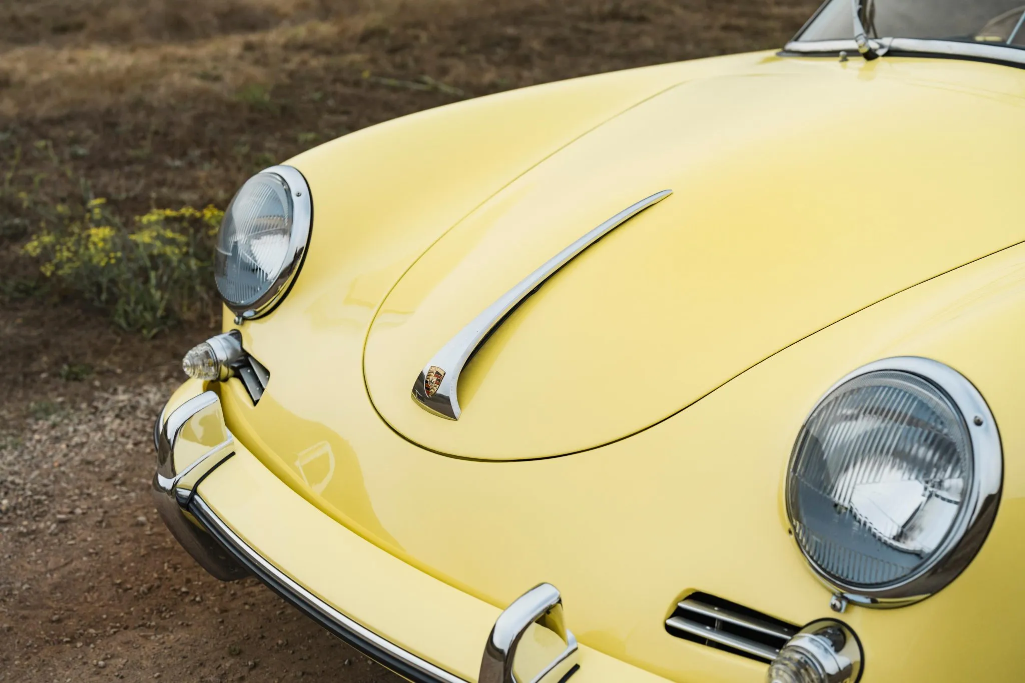 1961 Porsche 356B Roadster in Champagne Yellow