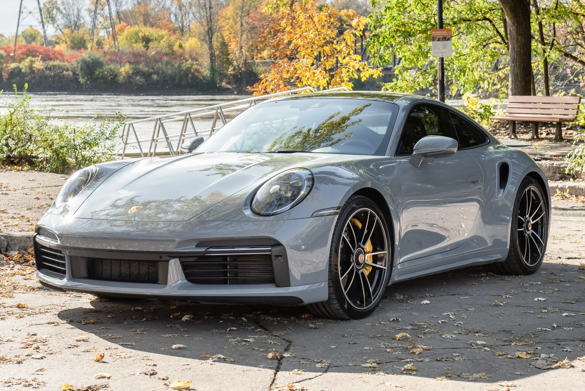 2023 Porsche 911 Turbo S Coupe in Arctic Grey