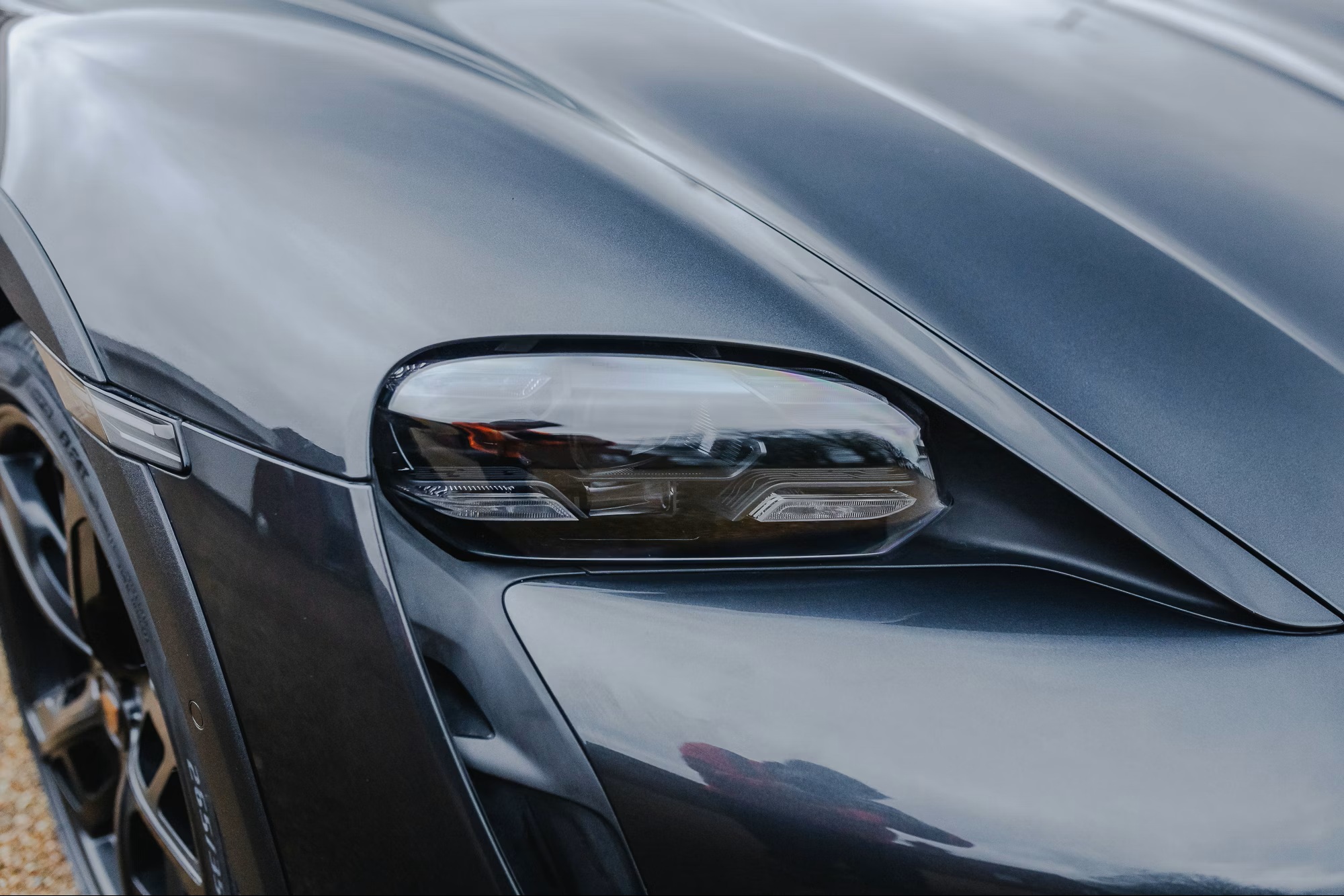 2021 Porsche Taycan Turbo Cross Turismo in Volcano Grey Metallic