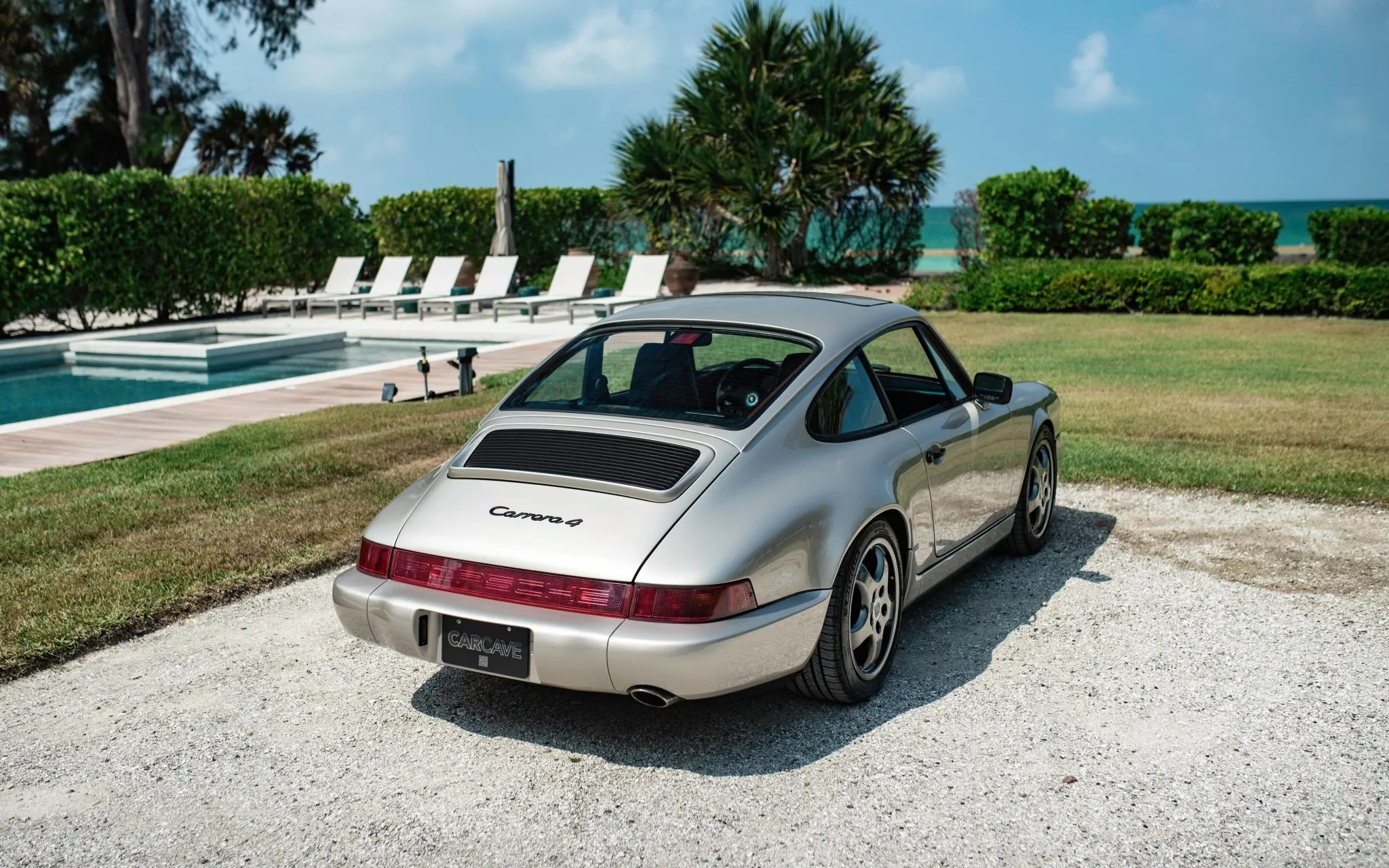 1989 Porsche 911 Carrera 4 Coupe in Linen Grey Metallic 