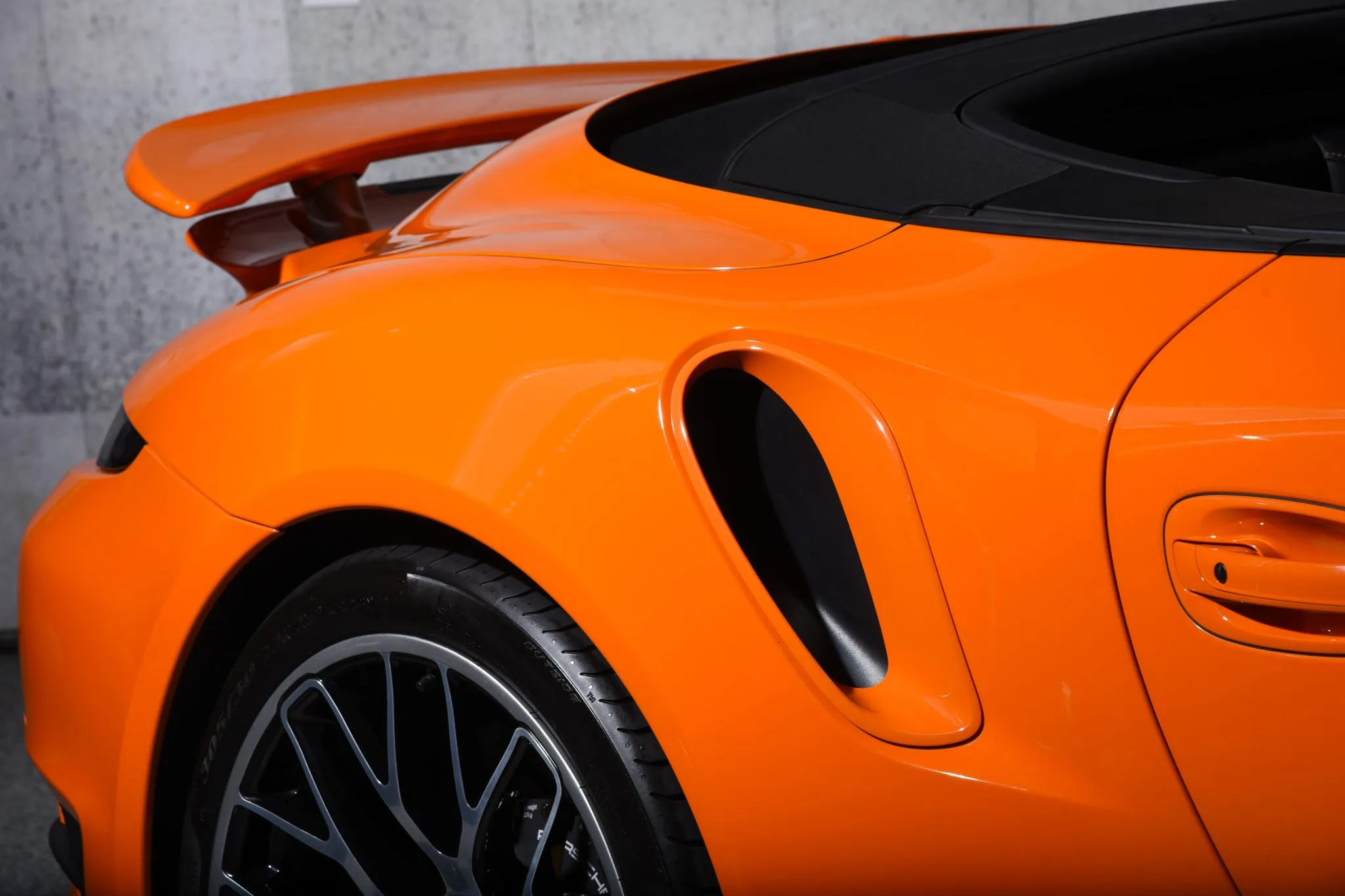 2014 Porsche 911 Turbo S Cabriolet in Pastel Orange