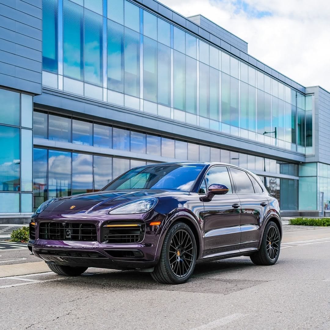 2022 Porsche Cayenne GTS in Merlin Purple Metallic
