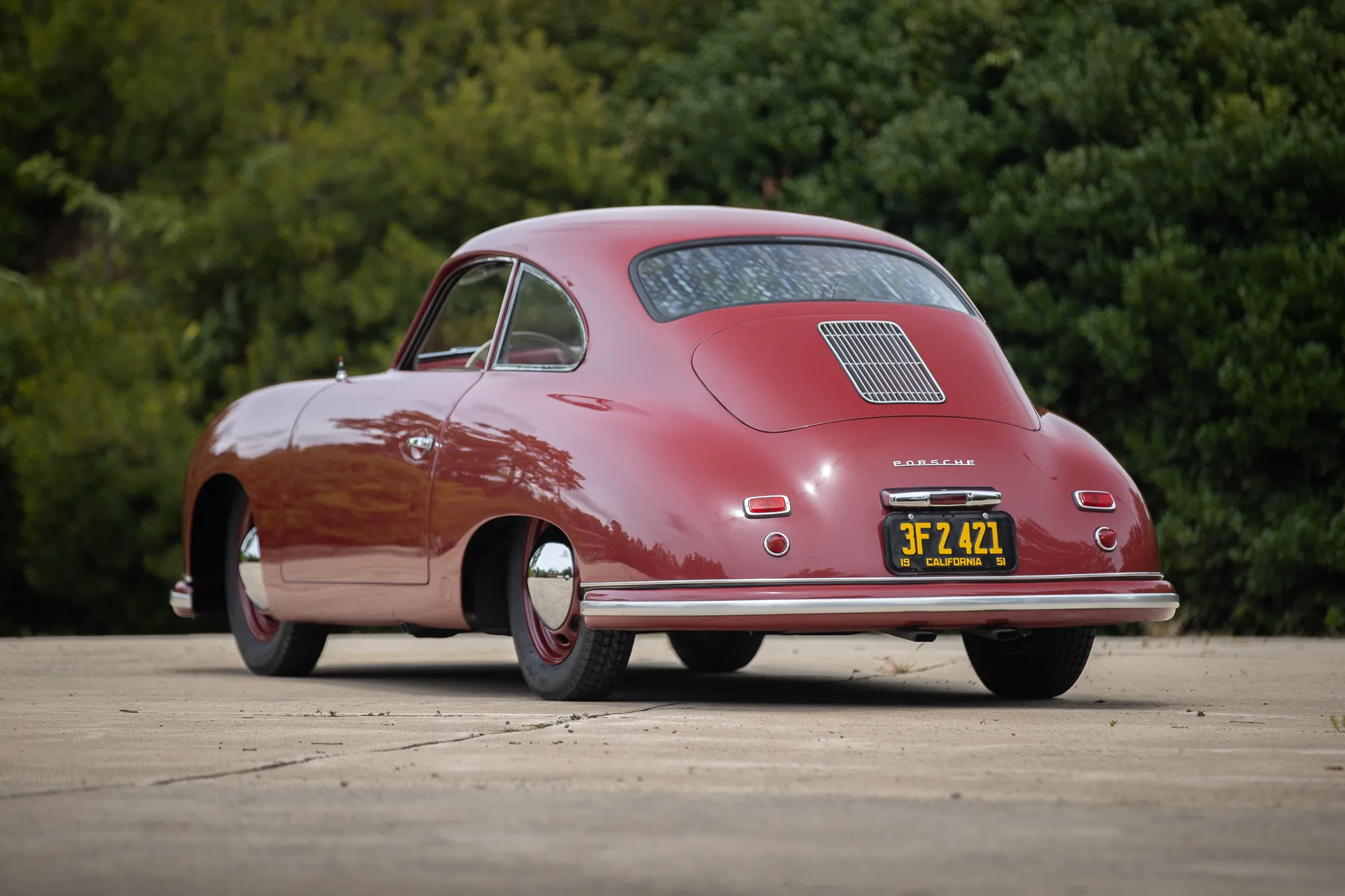 1951 Porsche 356 Pre-A Split-Window Coupe in Maroon