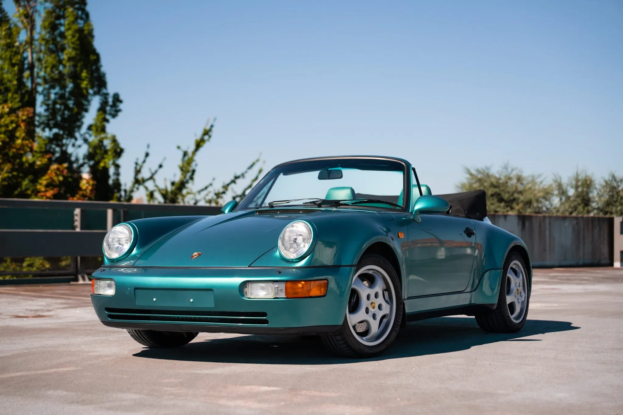 1993 Porsche 911 Carrera 2 Works Turbo Look Cabriolet in Wimbledon Green Metallic