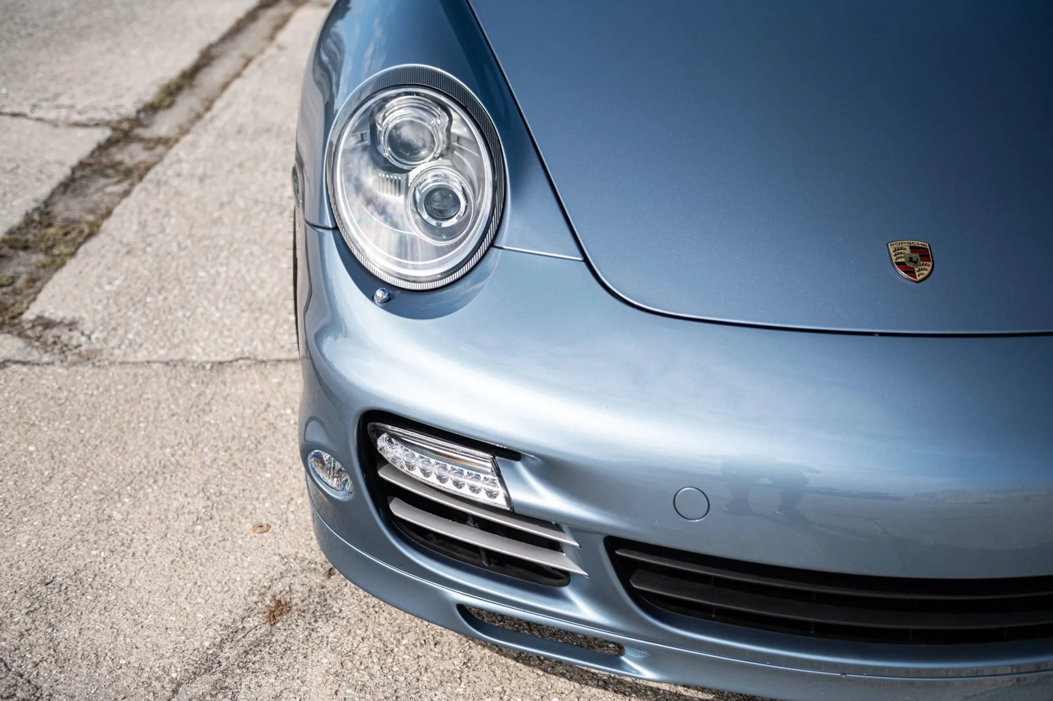 2011 Porsche 911 Turbo S Coupe in Ice Blue Metallic