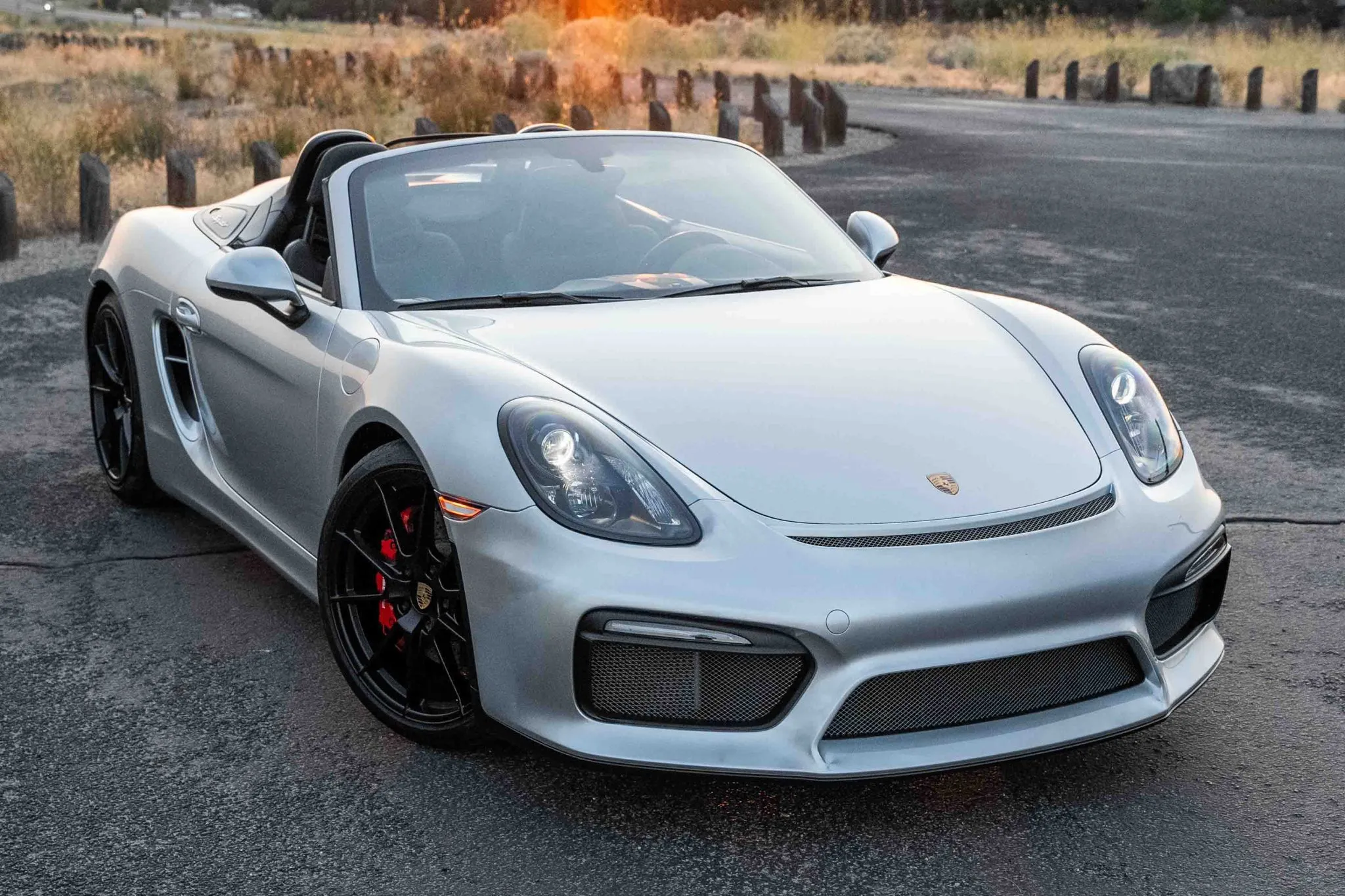 2016 Porsche Boxster Spyder in Rhodium Silver Metallic