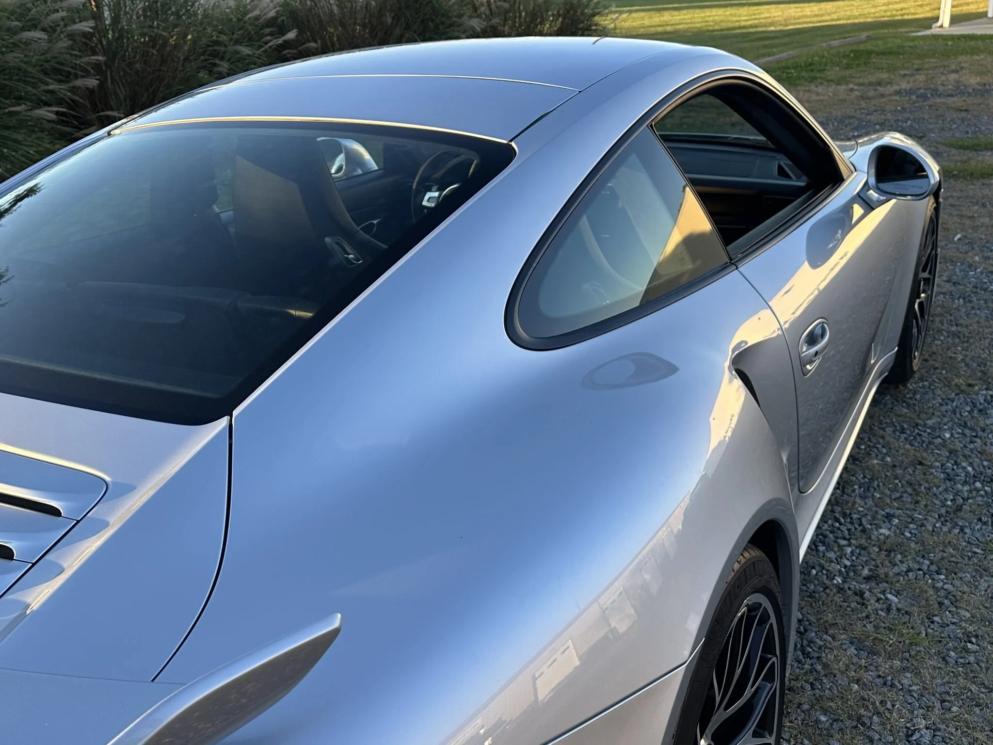 2015 Porsche 911 Turbo S Coupe in Rhodium Silver Metallic