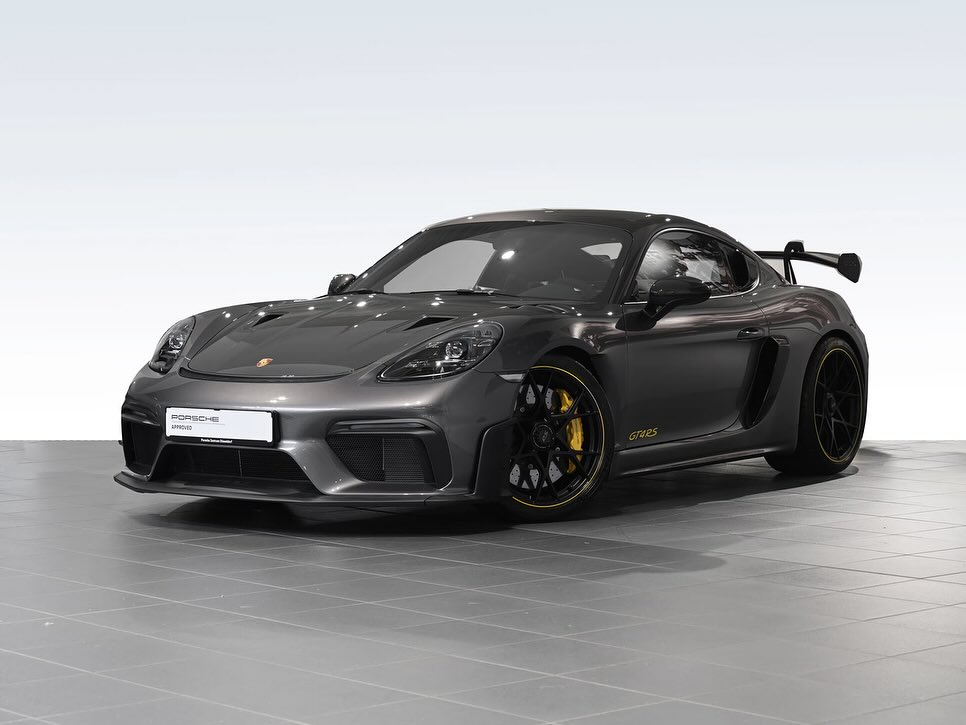 2024 Porsche 718 Cayman GT4 RS in Parliament Grey Metallic