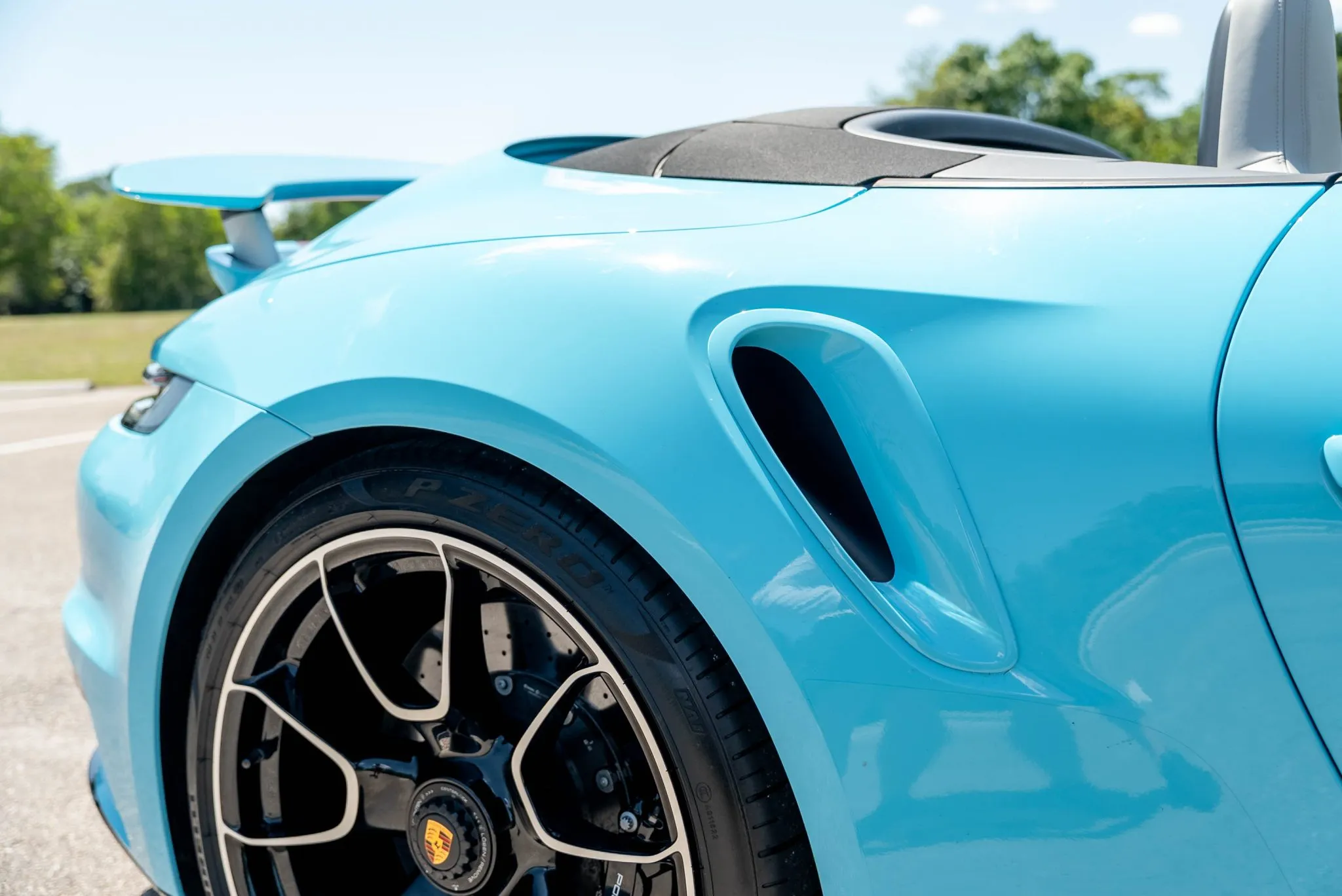2024 Porsche 911 Turbo S Cabriolet in Olympic Blue