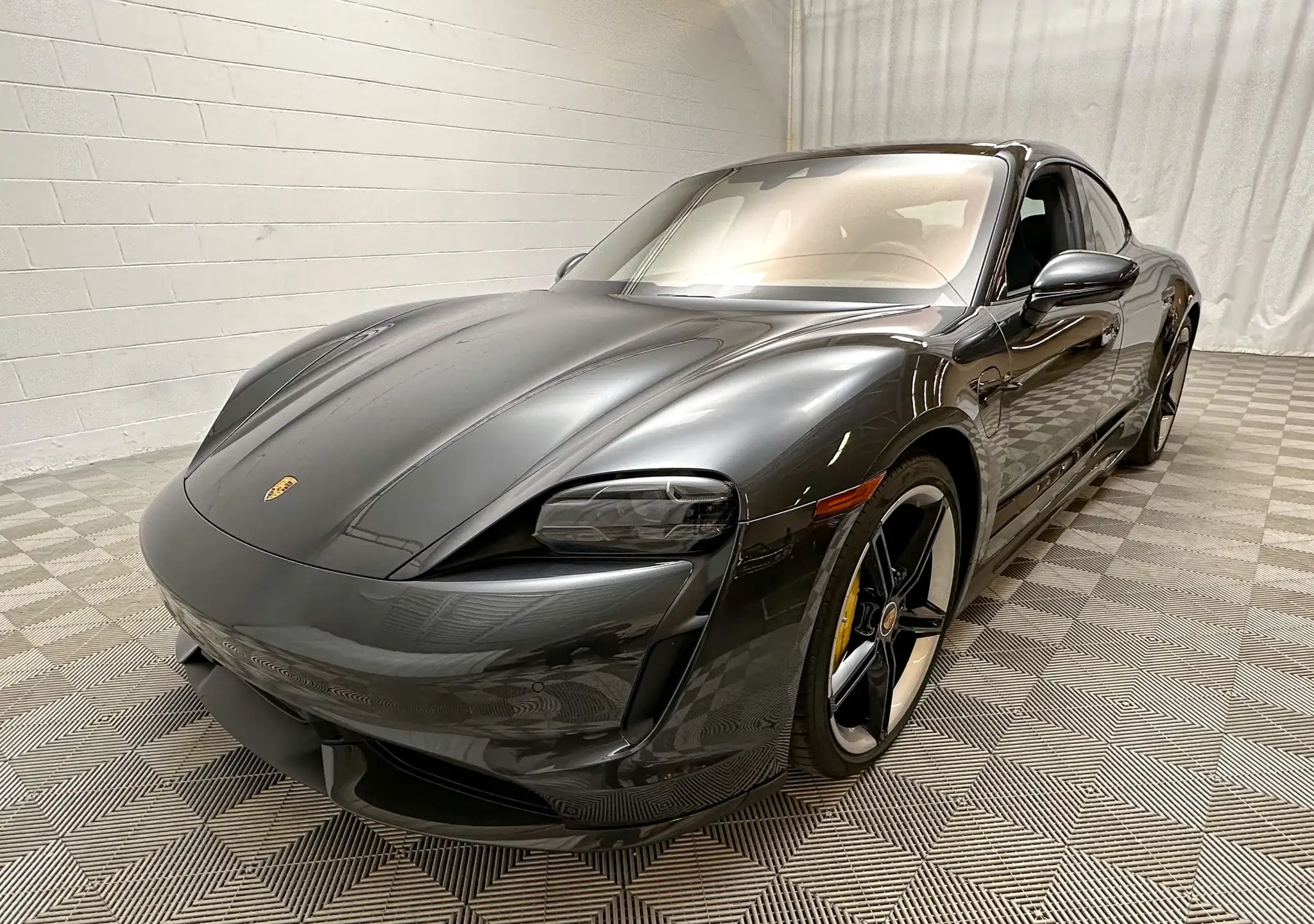 2021 Porsche Taycan Turbo S in Volcano Grey Metallic