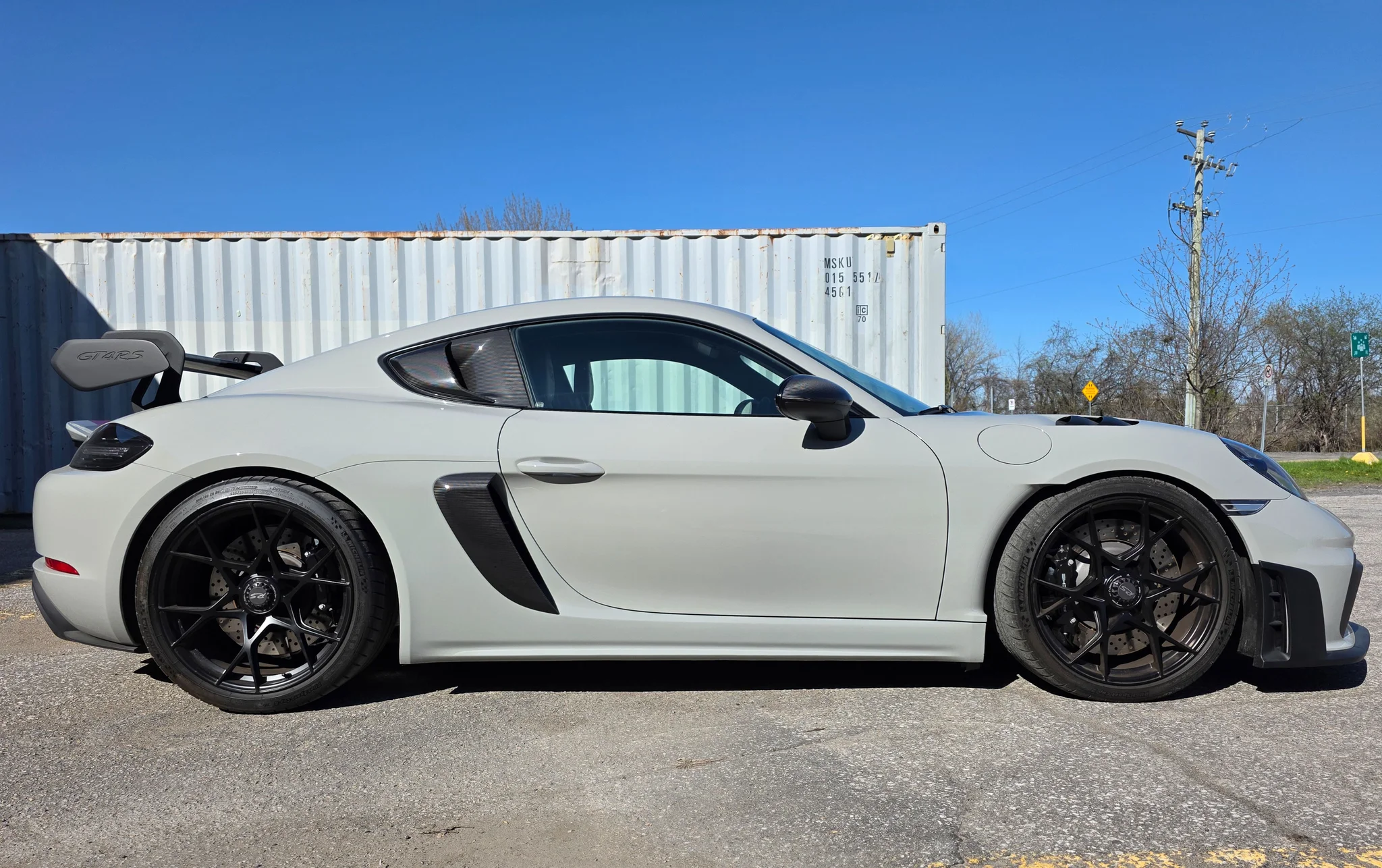 2024 Porsche 718 Cayman GT4 RS Weissach Package in Fashion Grey