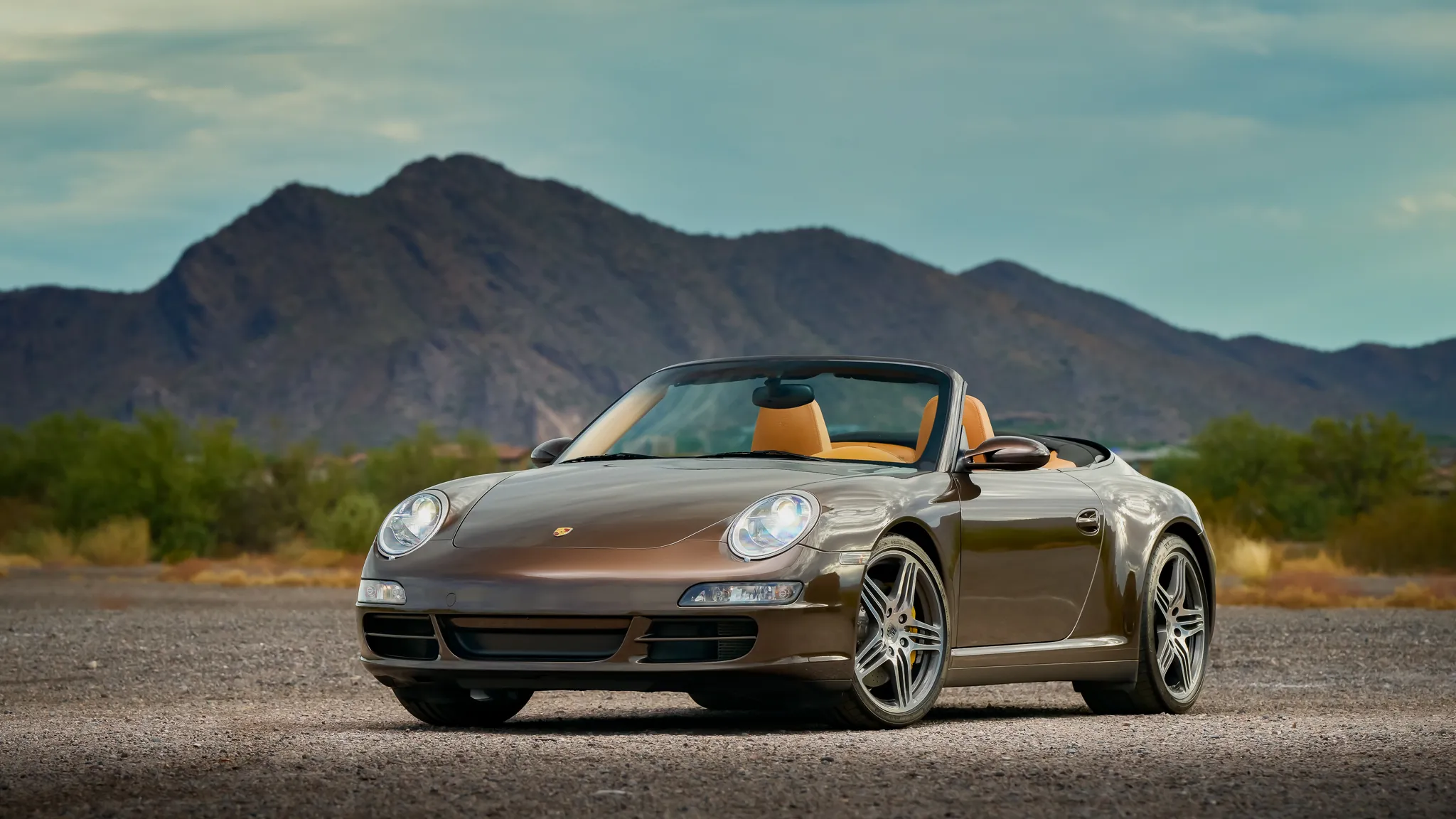 2008 Porsche 911 Carrera 4S Cabriolet in Macadamia Metallic