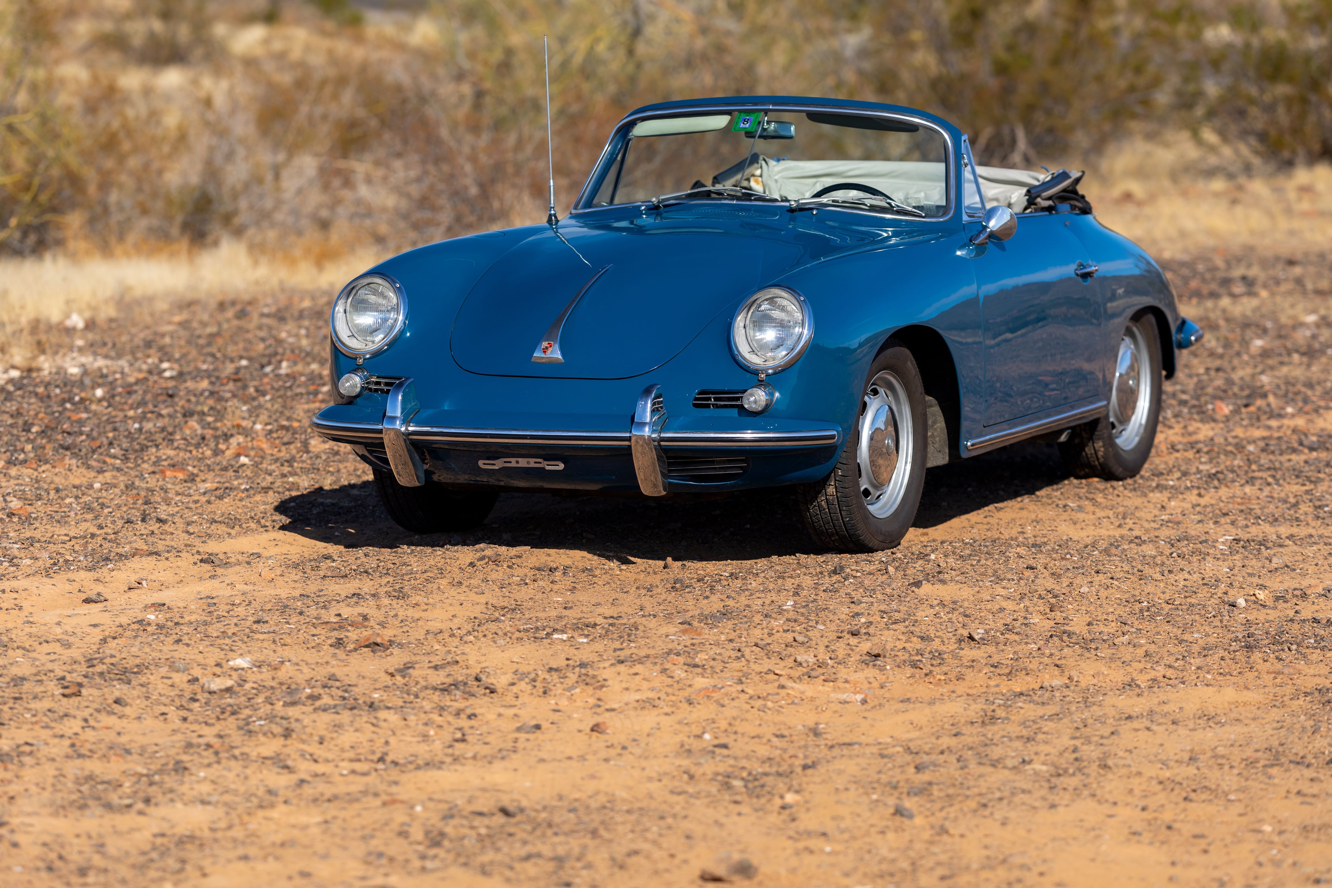 1964 Porsche 356C 1600 Cabriolet Coachwork by Reutter  in Bali Blue