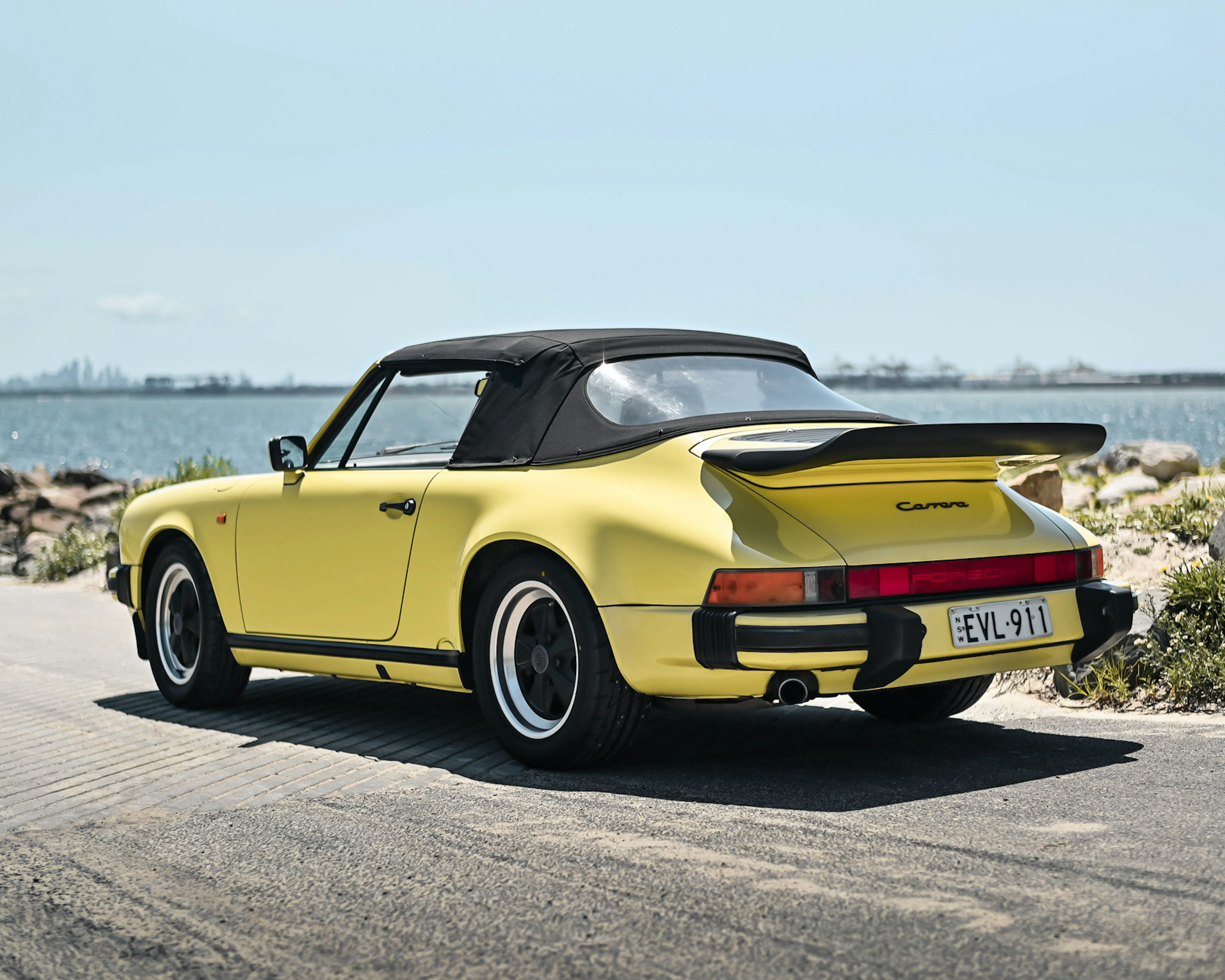 1987 Porsche 911 Carrera 3.2 Cabriolet in Summer Yellow