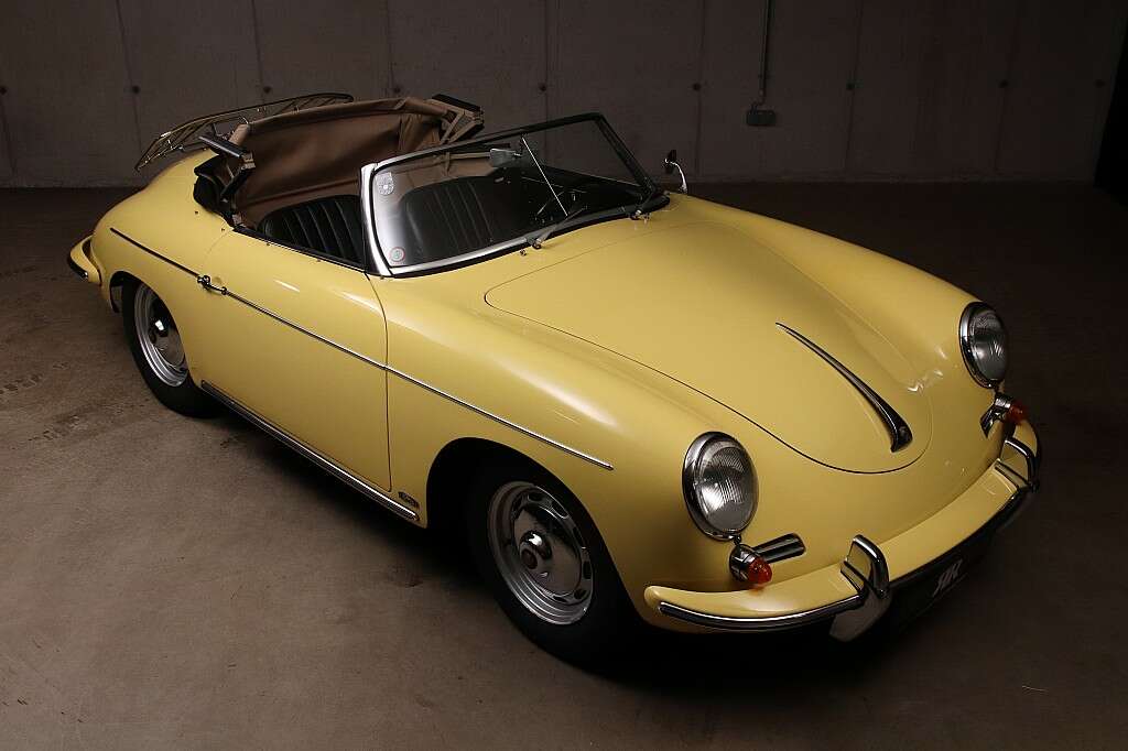 1961 Porsche 356 B 1600 Super Roadster in Condor Yellow