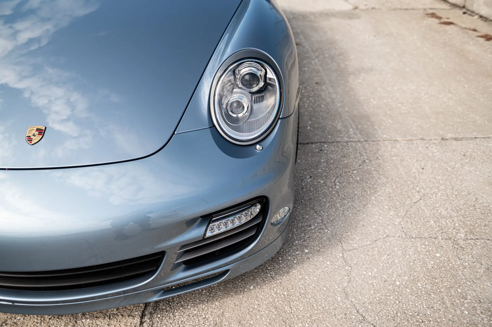 2011 Porsche 911 Turbo S Coupe in Ice Blue Metallic