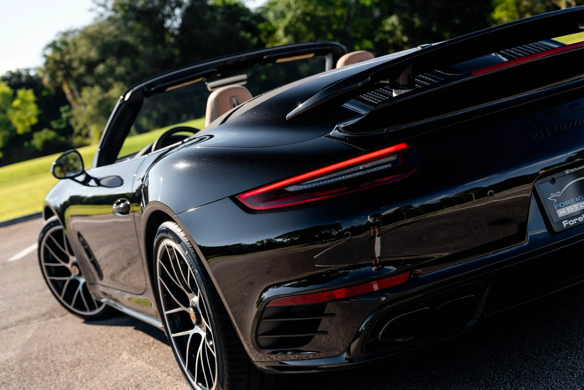 2019 Porsche 911 Turbo S Cabriolet in Jet Black Metallic