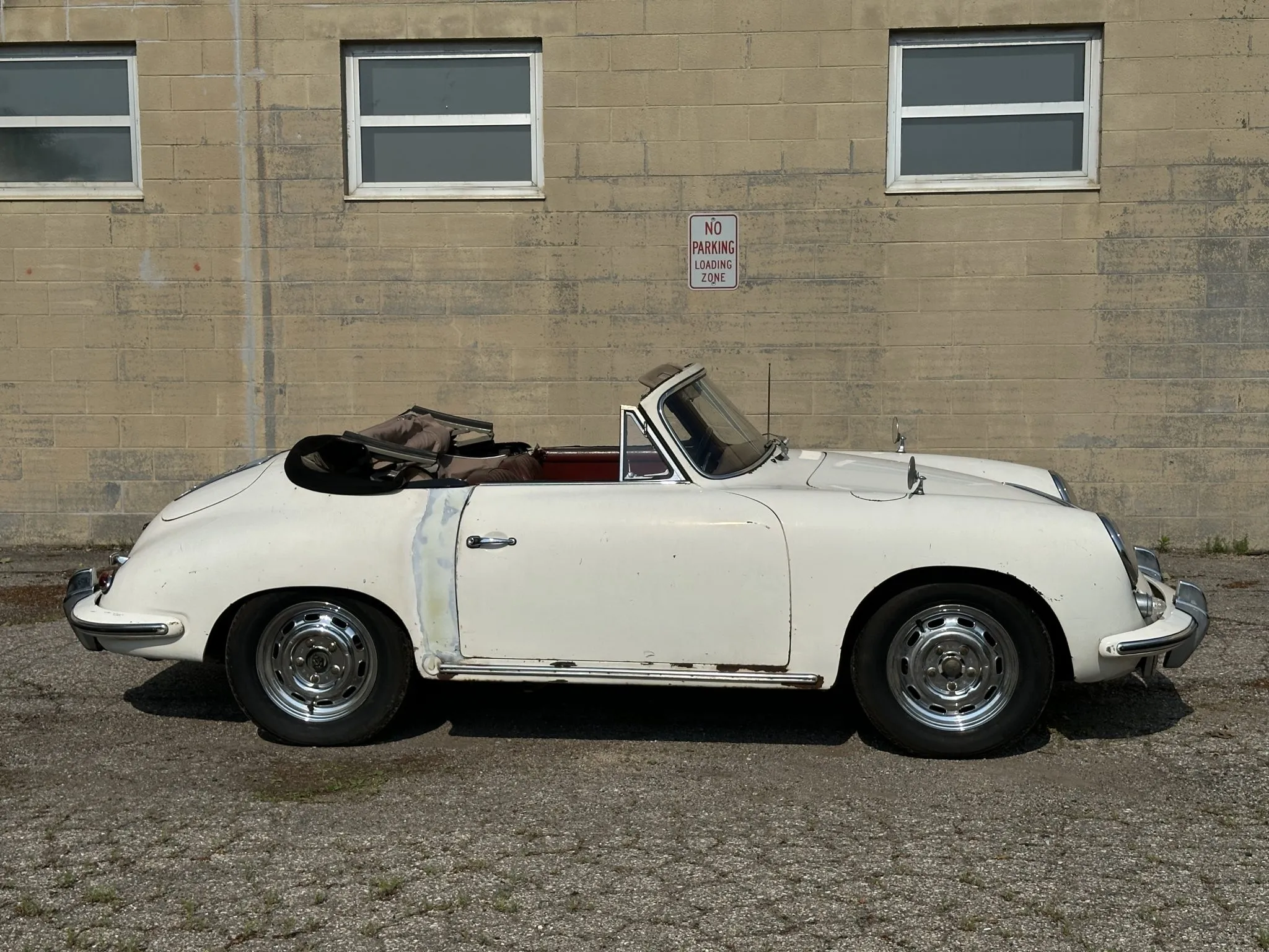 1965 Porsche 356C Cabriolet in Ivory White