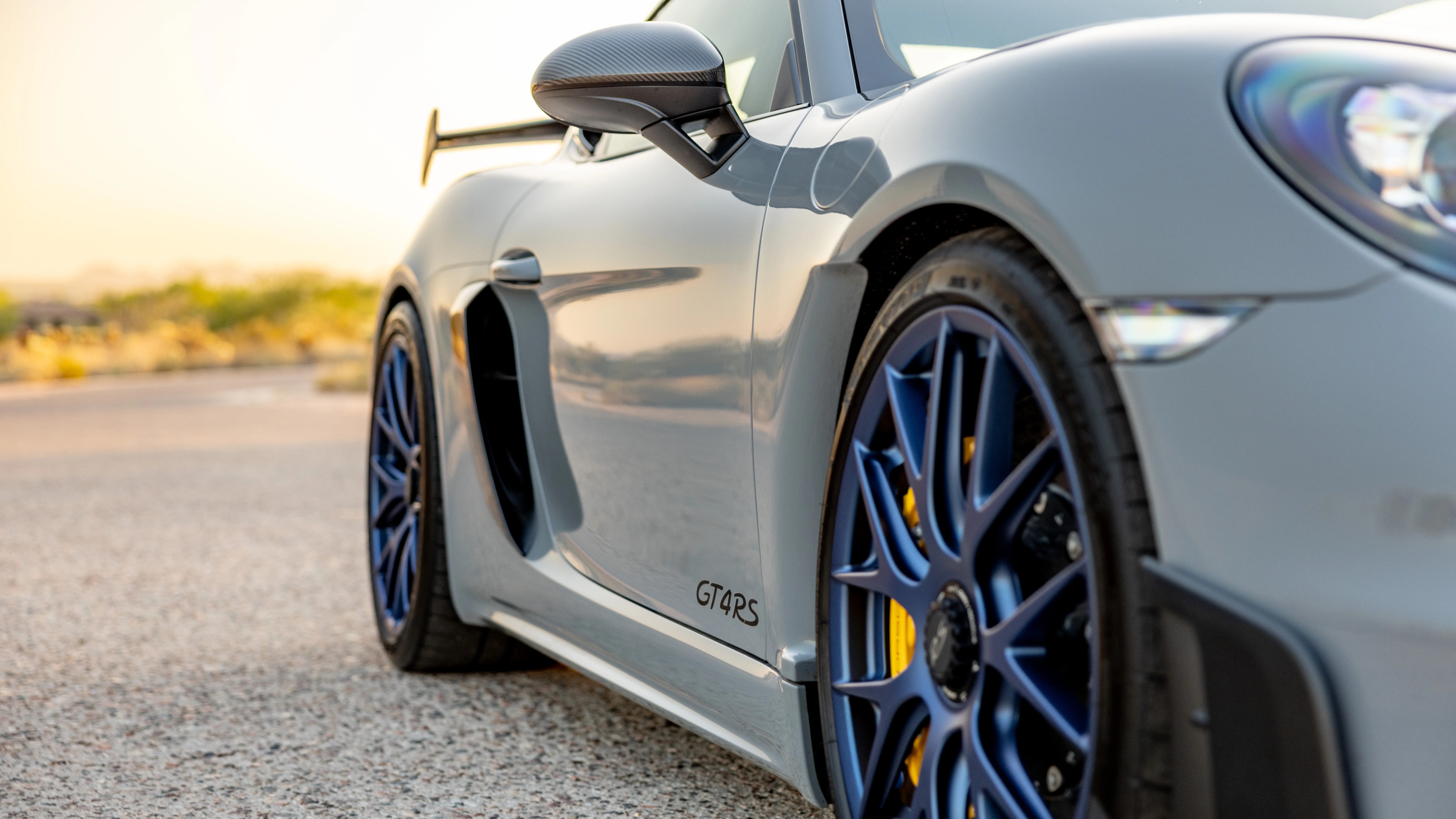 2023 Porsche 718 Cayman GT4 RS Weissach in Arctic Grey