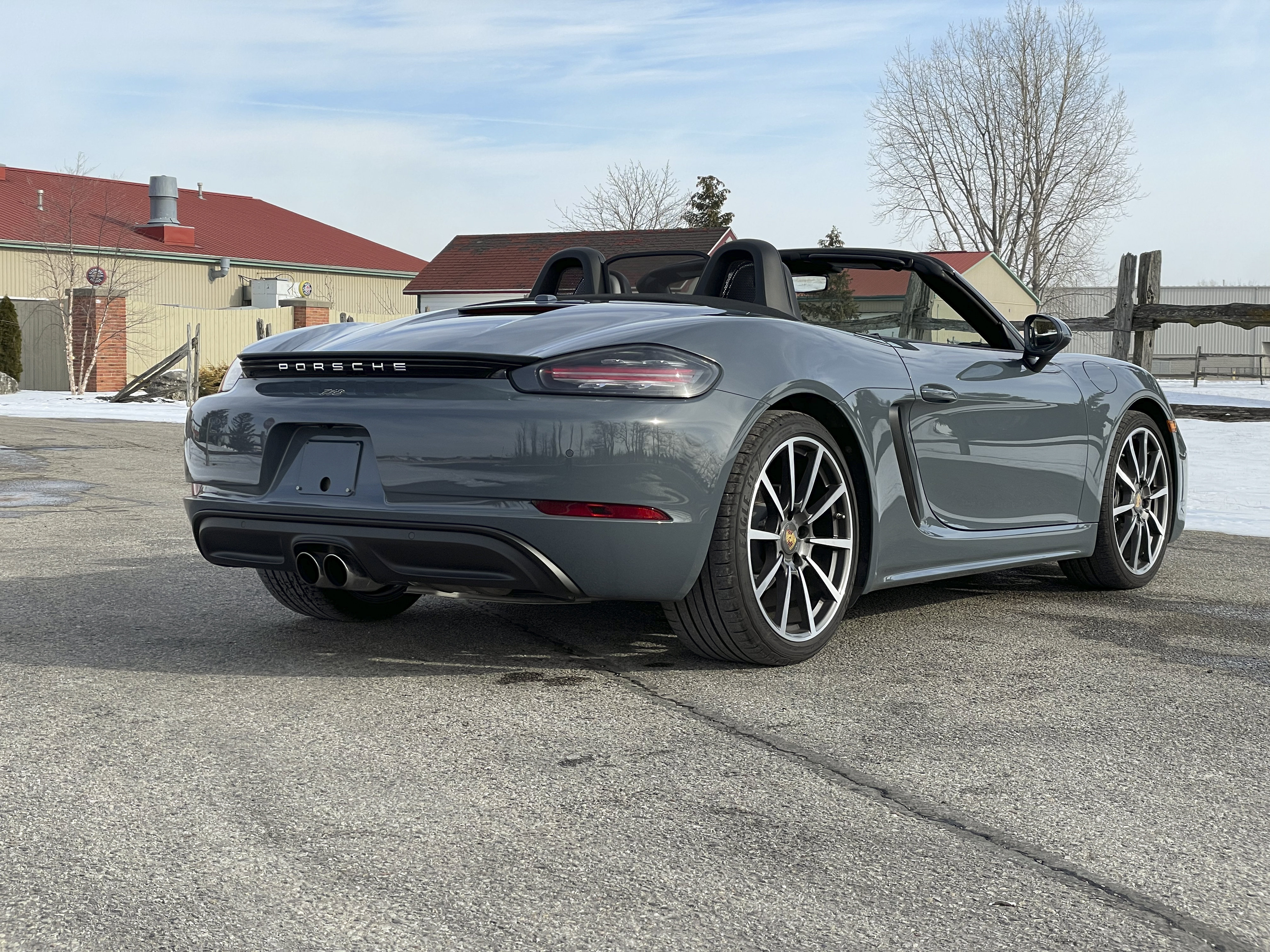 2018 Porsche 718 Boxster in Graphite Blue Metallic