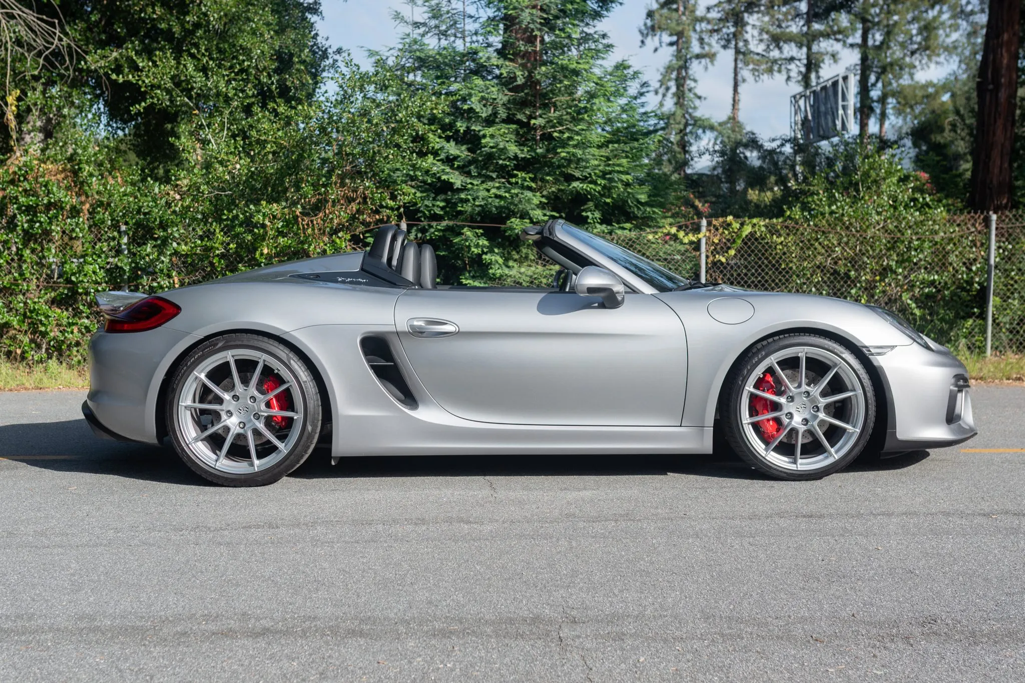 2016 Porsche Boxster Spyder in GT Silver Metallic