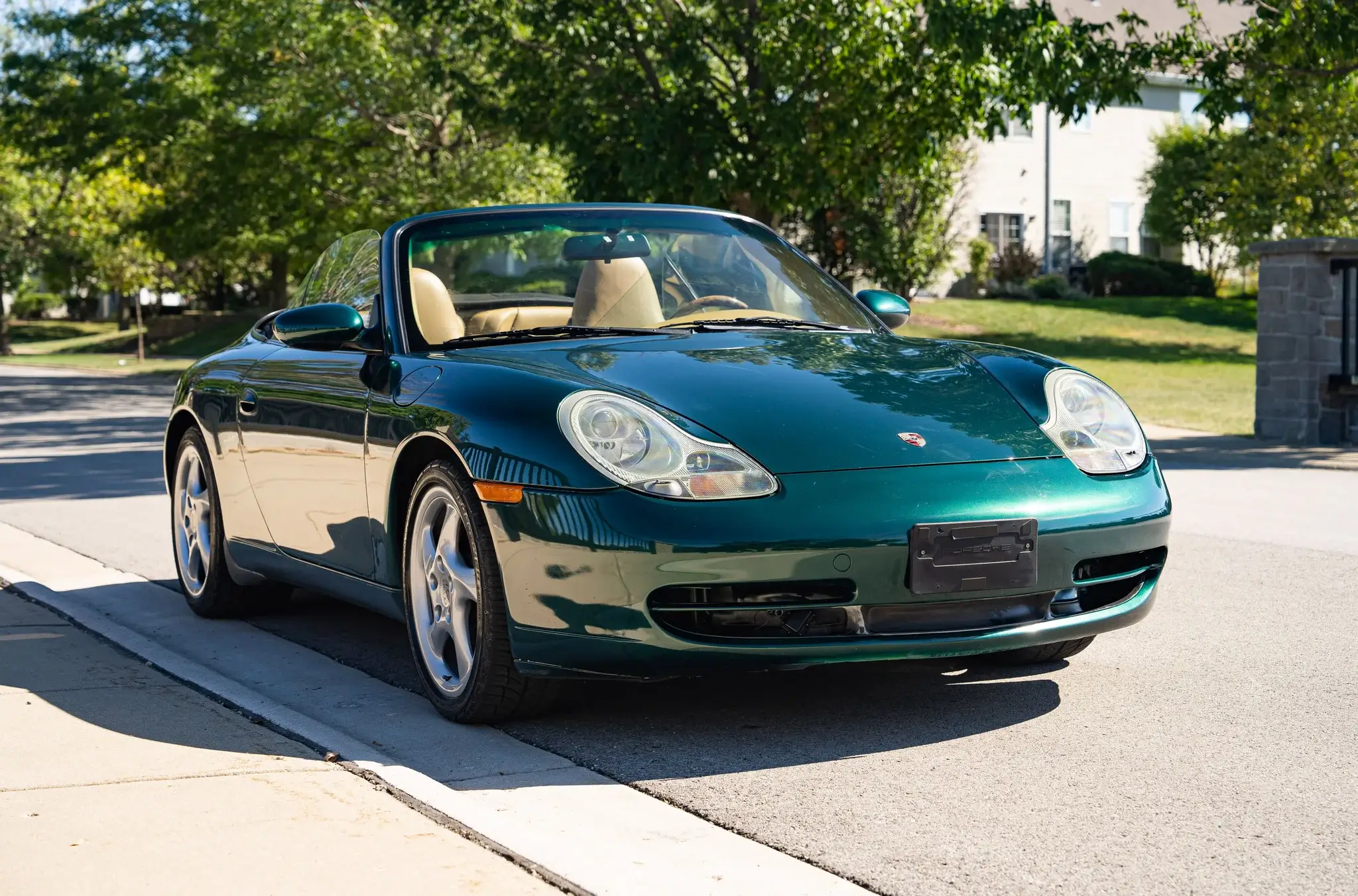 2001 Porsche 911 Carrera 4 Cabriolet in Rainforest Green Metallic