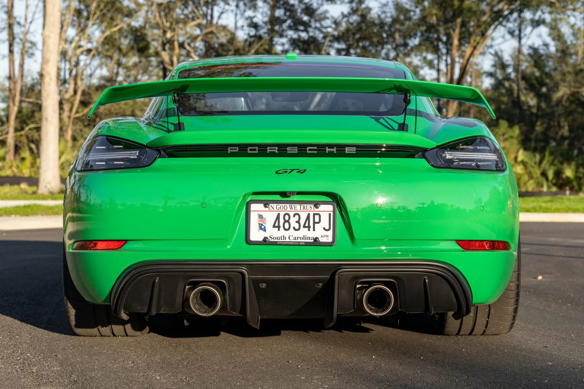 2021 Porsche 718 Cayman GT4 in Python Green