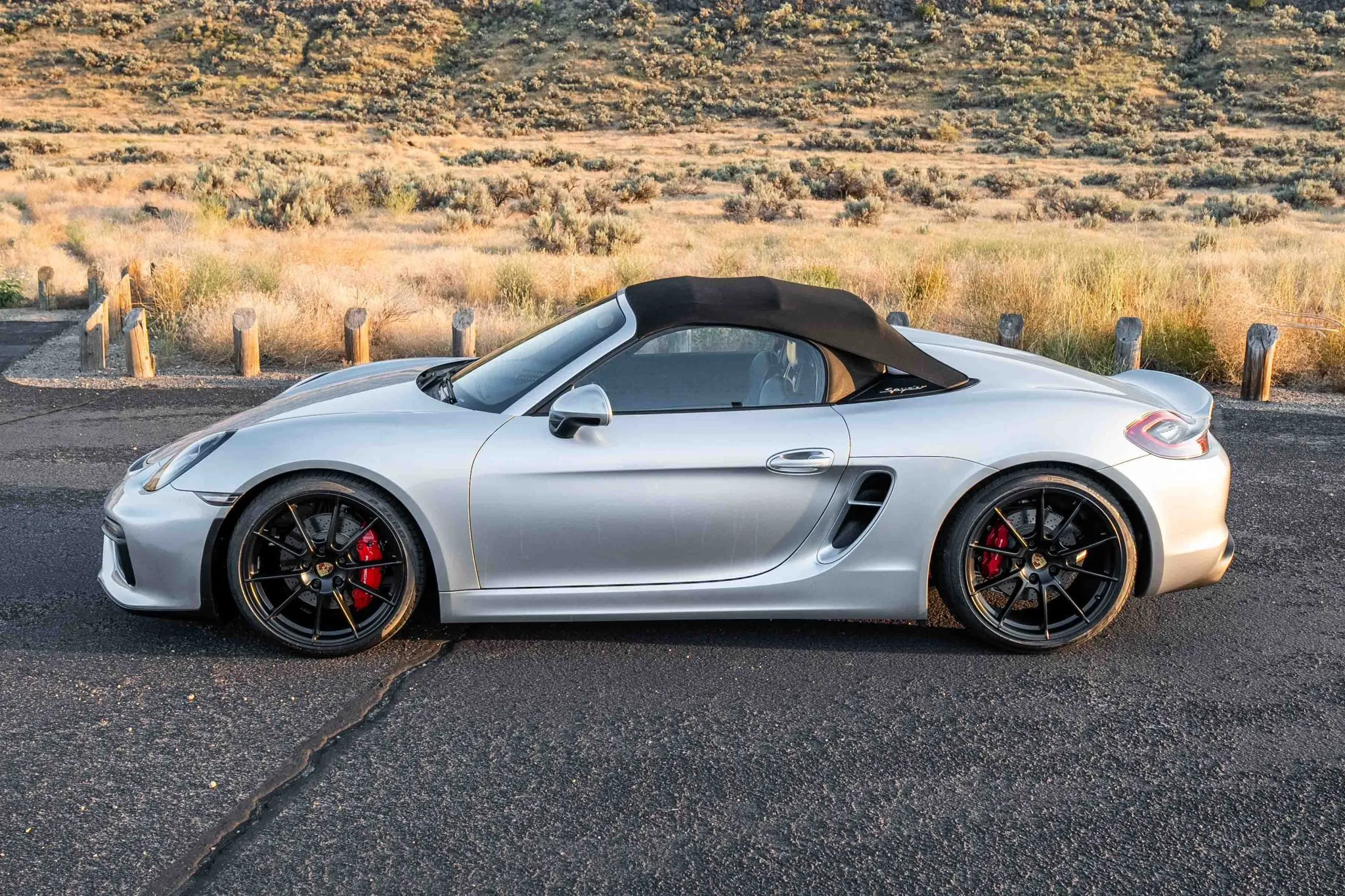 2016 Porsche Boxster Spyder in Rhodium Silver Metallic