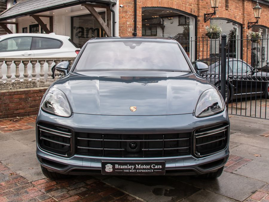 2019 Porsche Cayenne Turbo in Biscay Blue Metallic