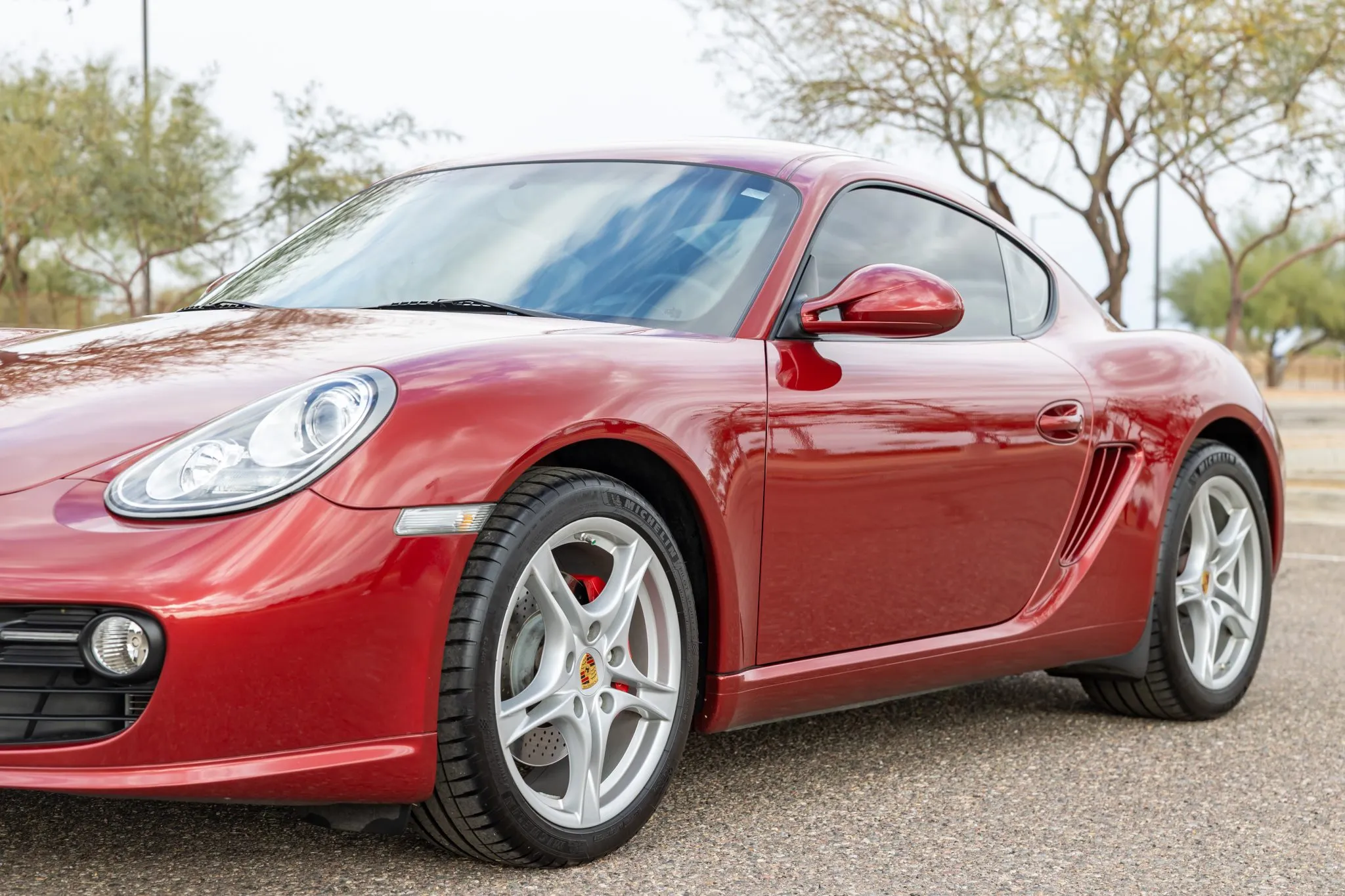2009 Porsche Cayman S in Ruby Red Metallic